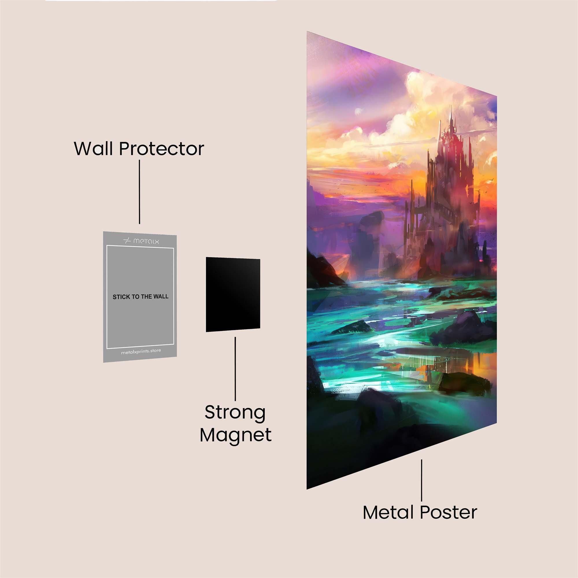 Castle Serenity Safe Wall Magnetic / M