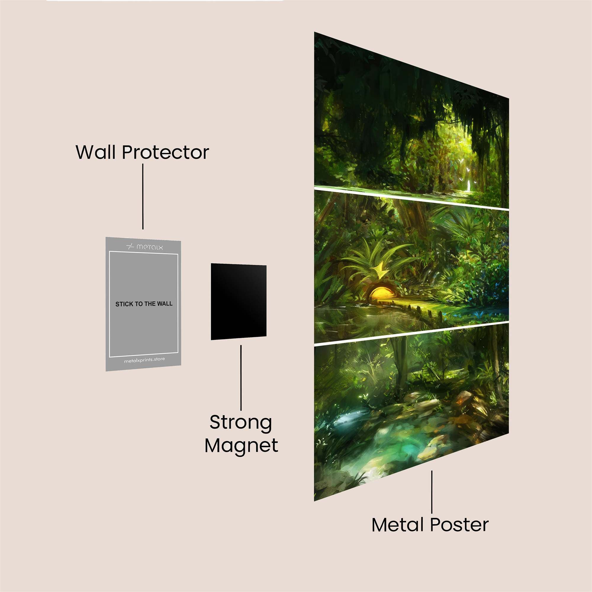 Jungle Serenity Safe Wall Magnetic / M