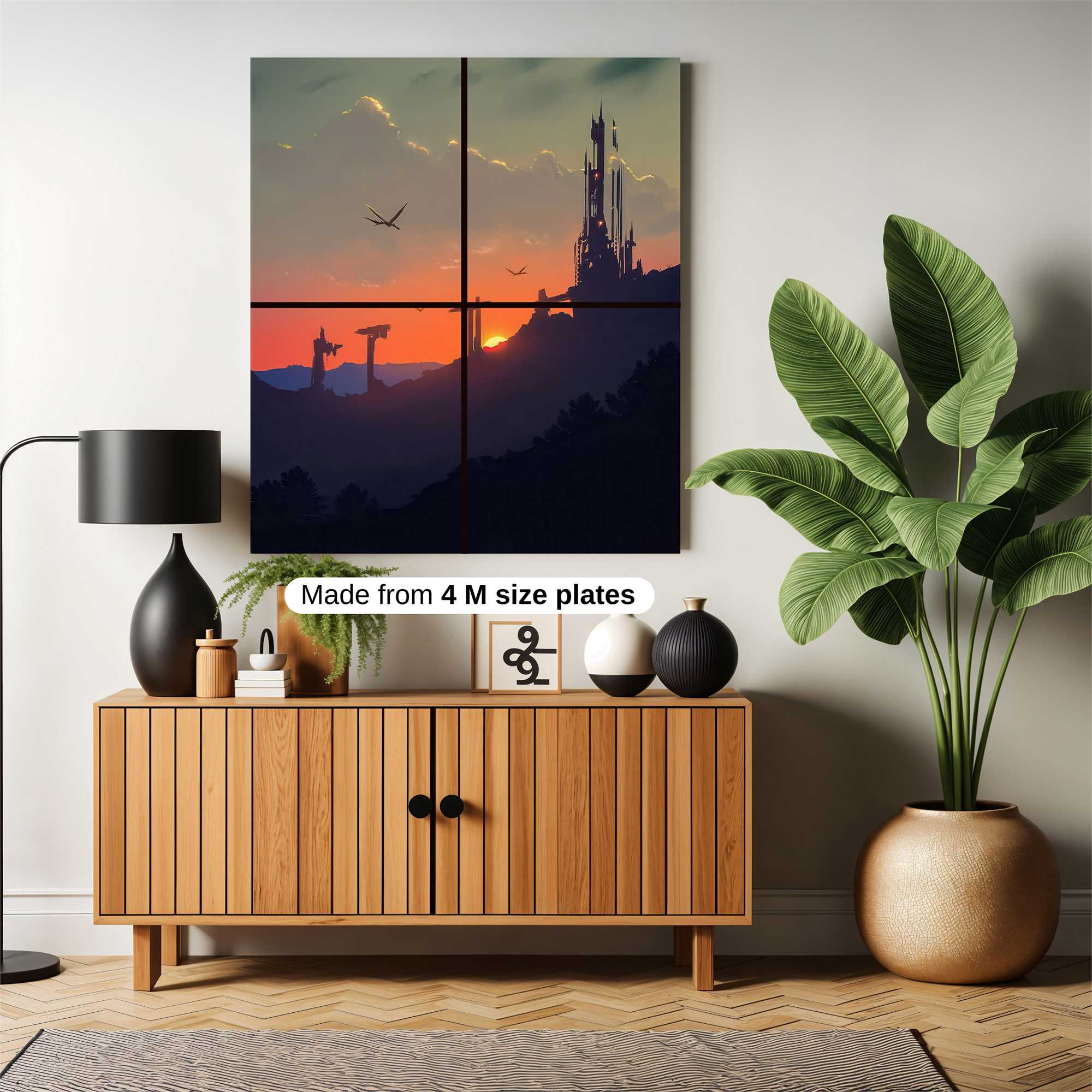 Castle Silhouette Safe Wall Magnetic / M