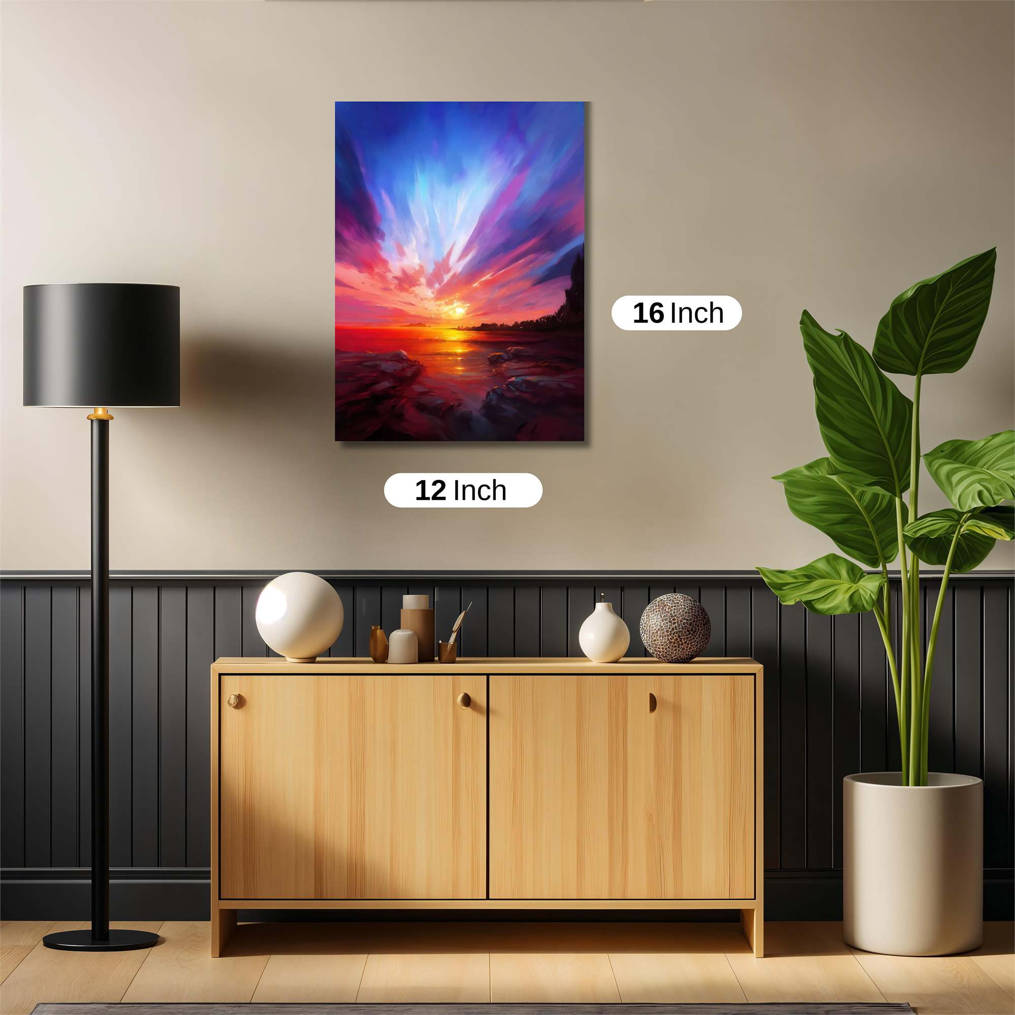 Sunset Serenity Safe Wall Magnetic / M