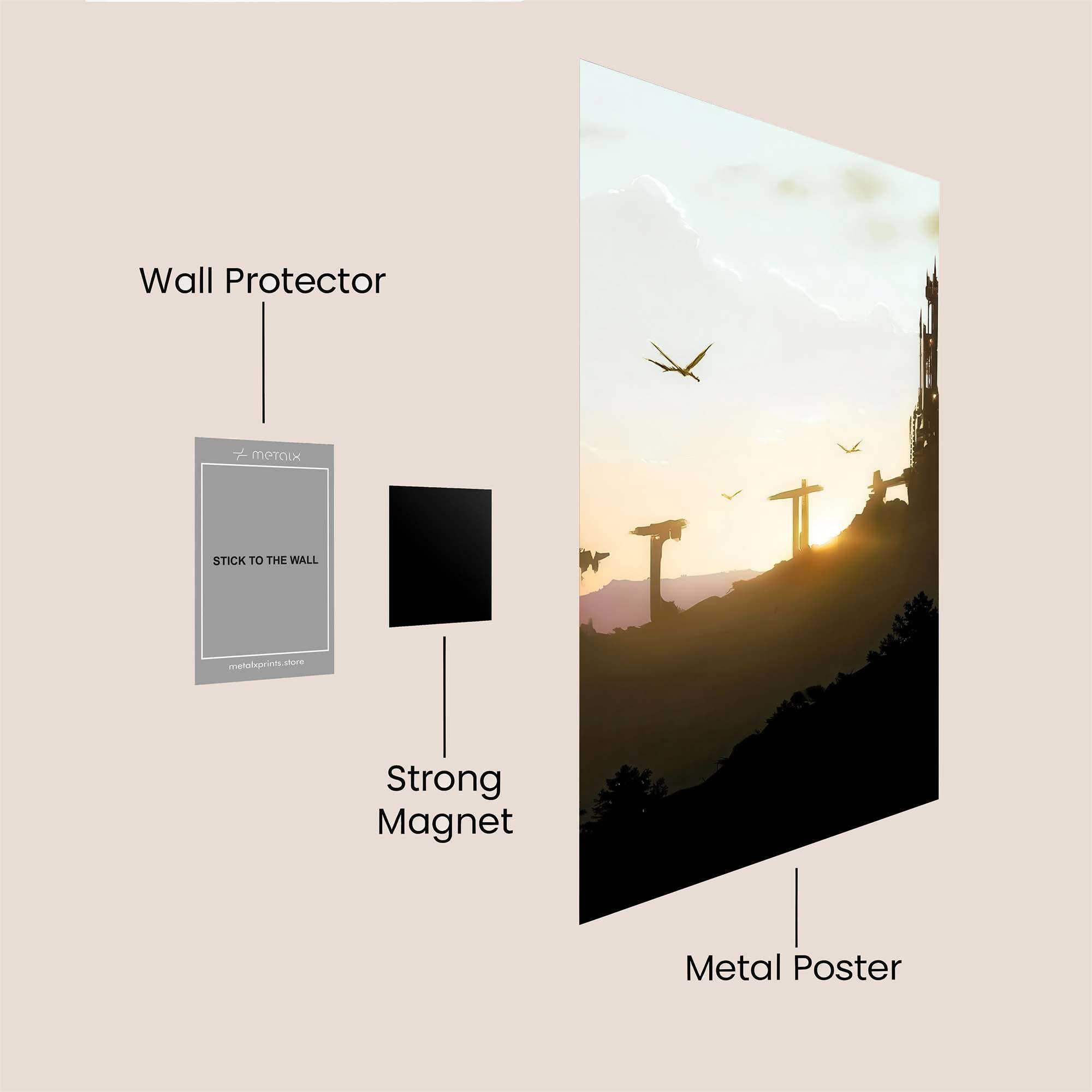 Castle Serenity Safe Wall Magnetic / M
