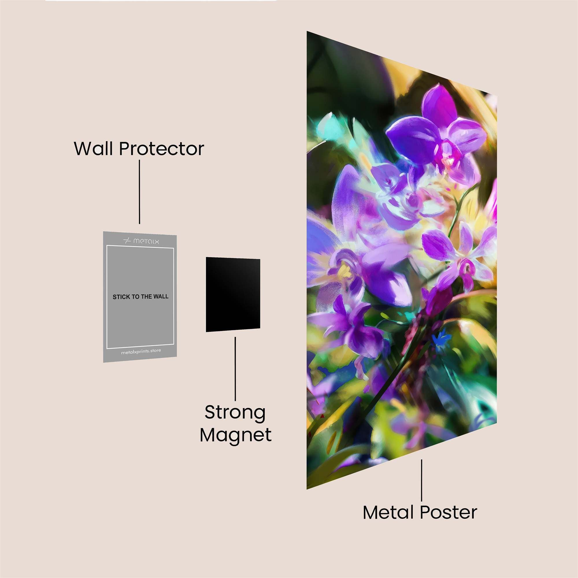 Orchid Dream Safe Wall Magnetic / M