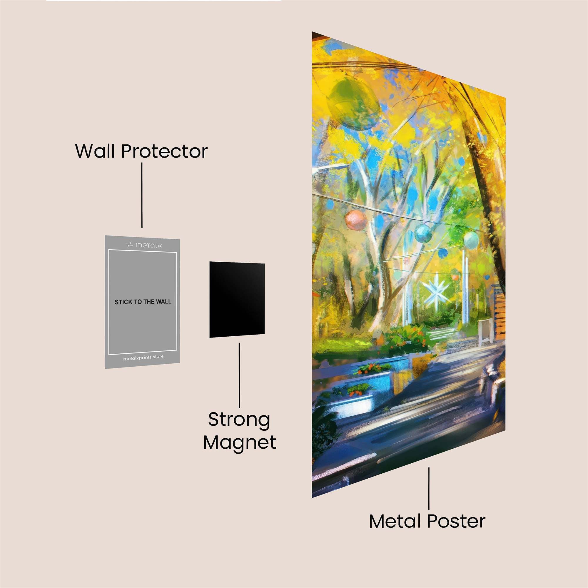 Autumn Whimsy Safe Wall Magnetic / M
