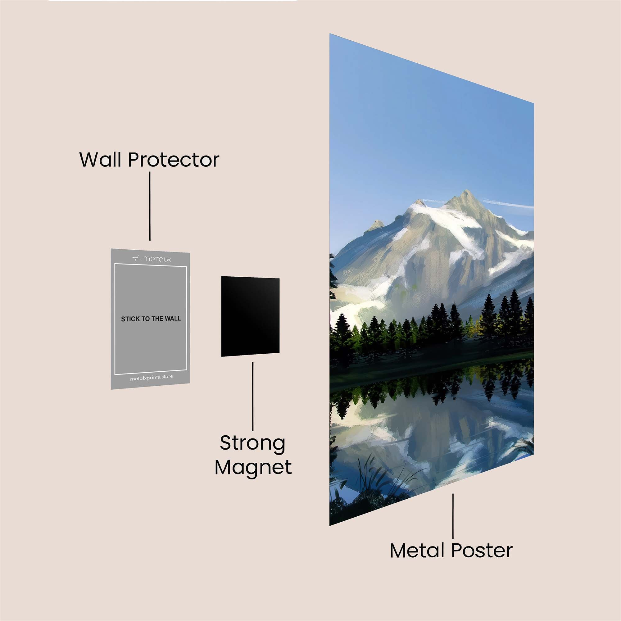 Rainier Serenity Safe Wall Magnetic / M