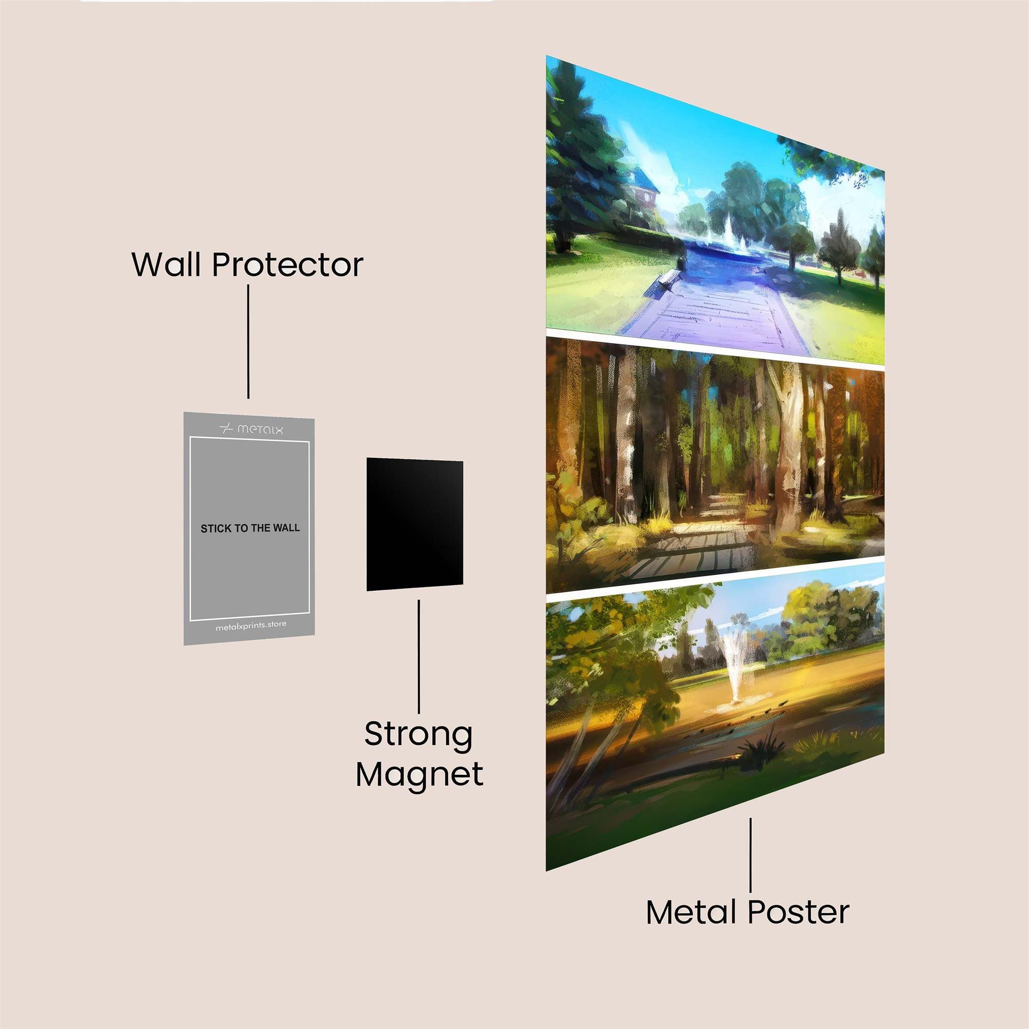 Park Serenity Safe Wall Magnetic / M