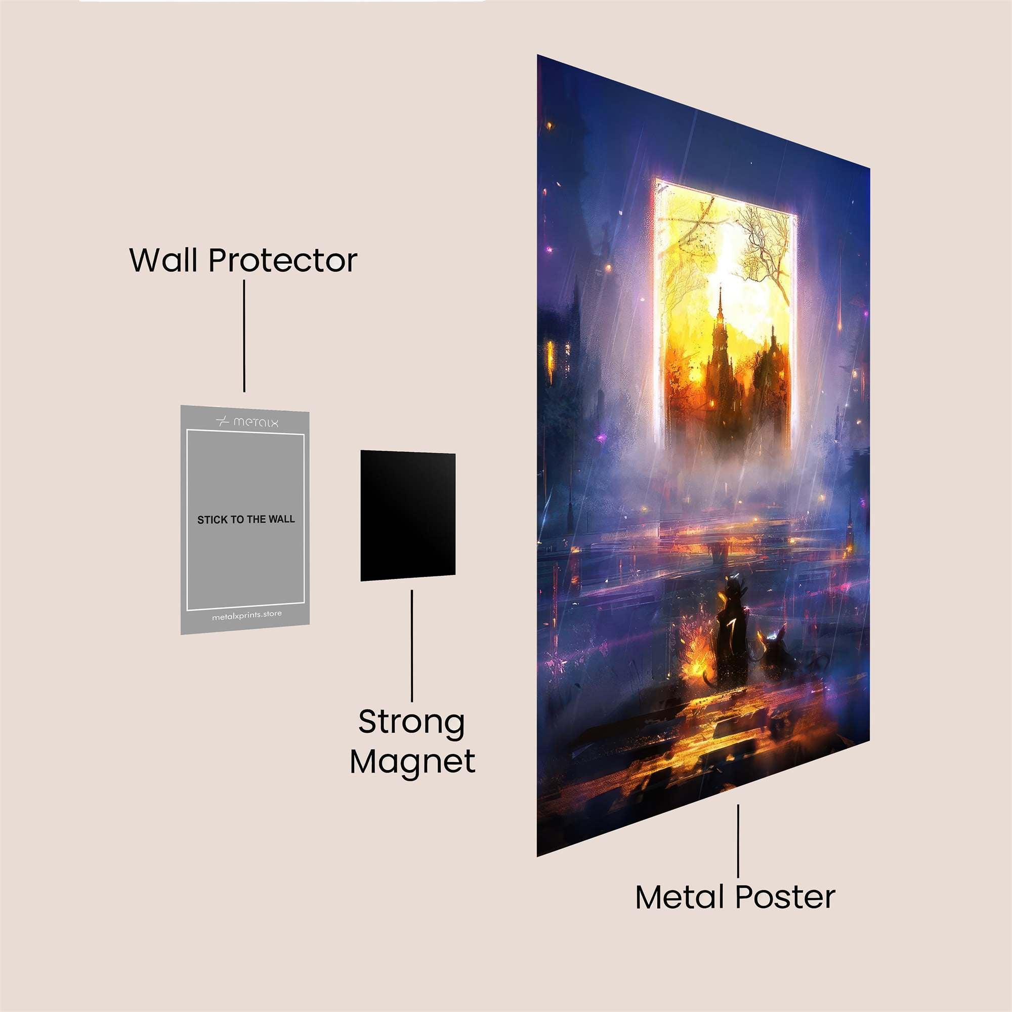 Portal Serene Safe Wall Magnetic / M
