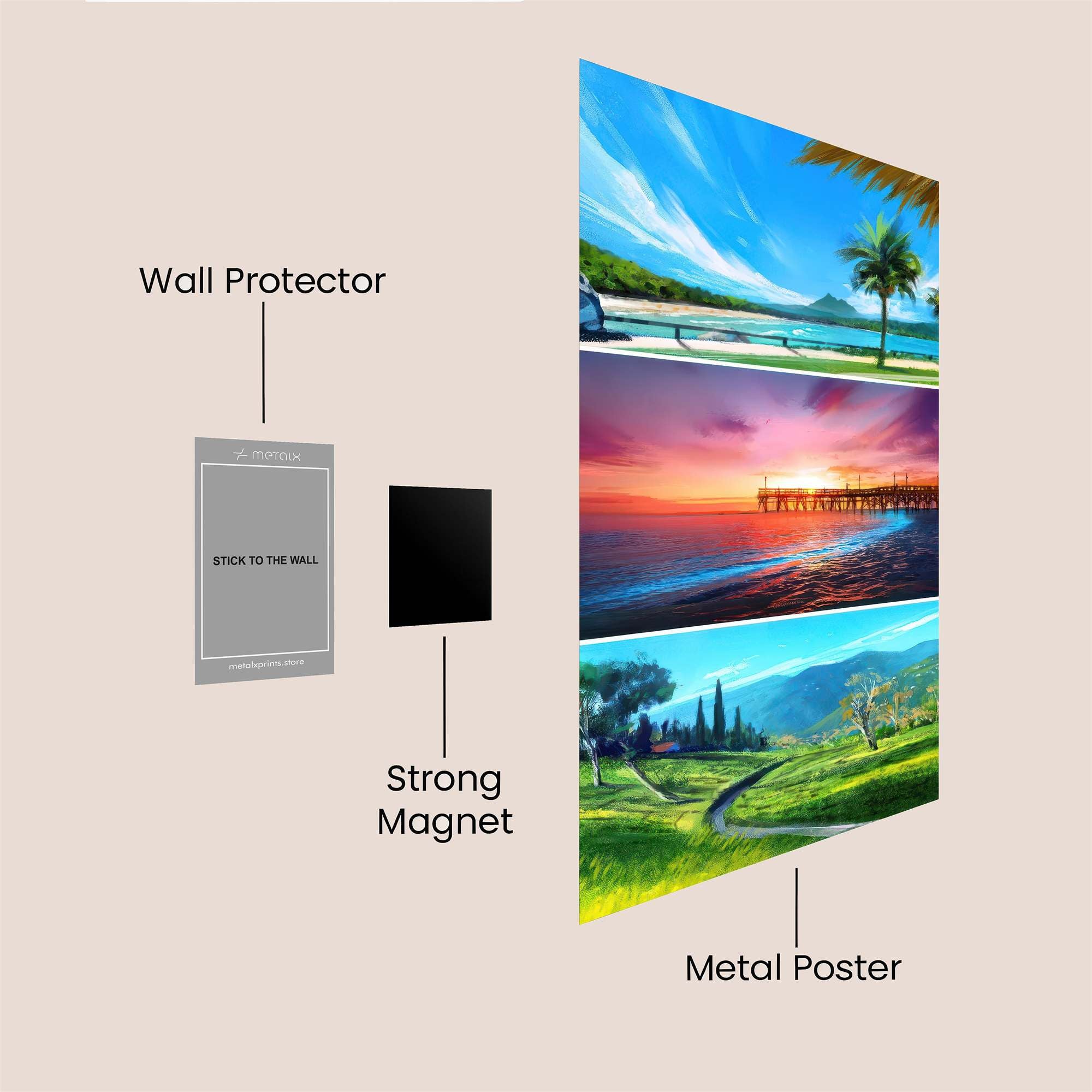 Tropical Bliss Safe Wall Magnetic / M