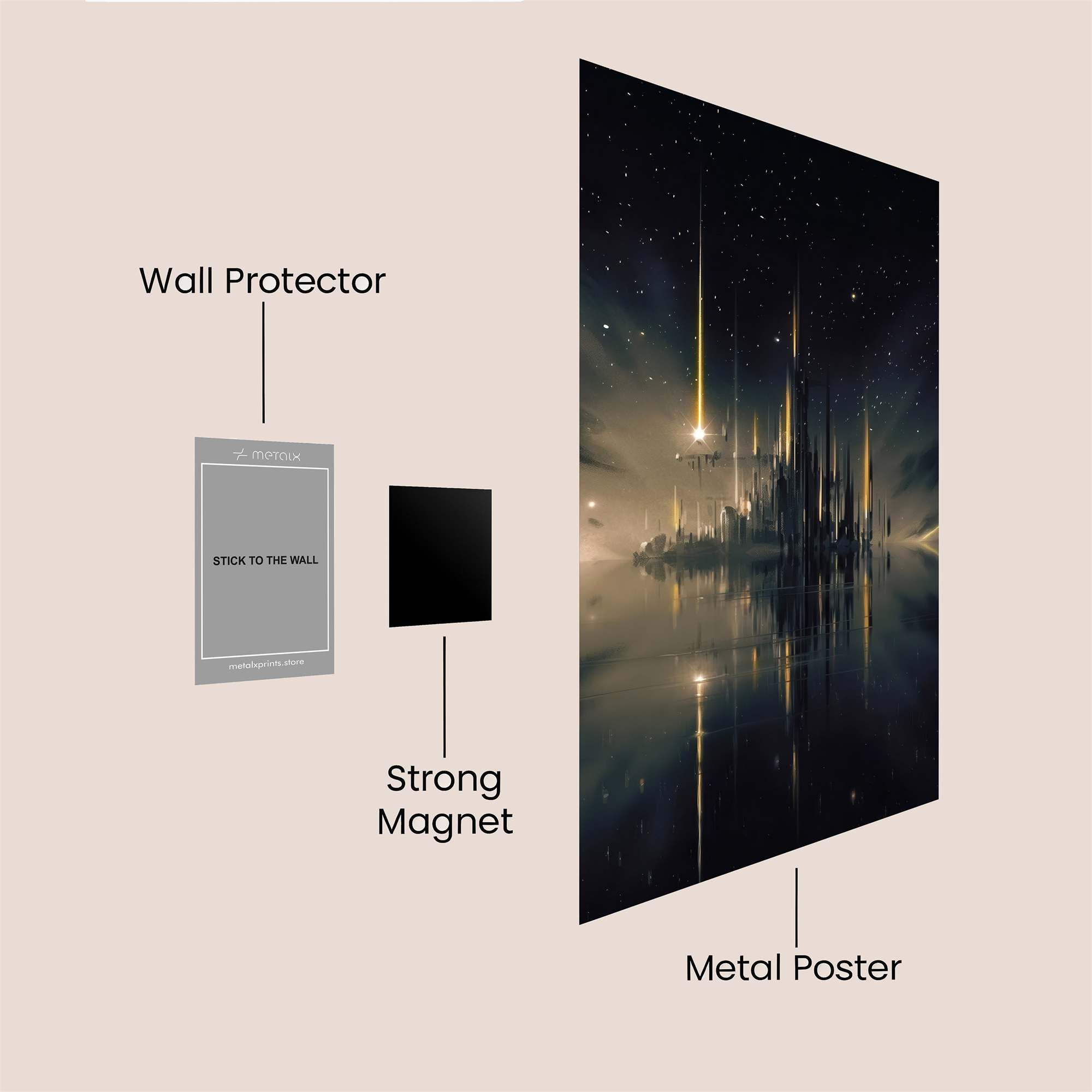 Starlit Citadel Safe Wall Magnetic / M