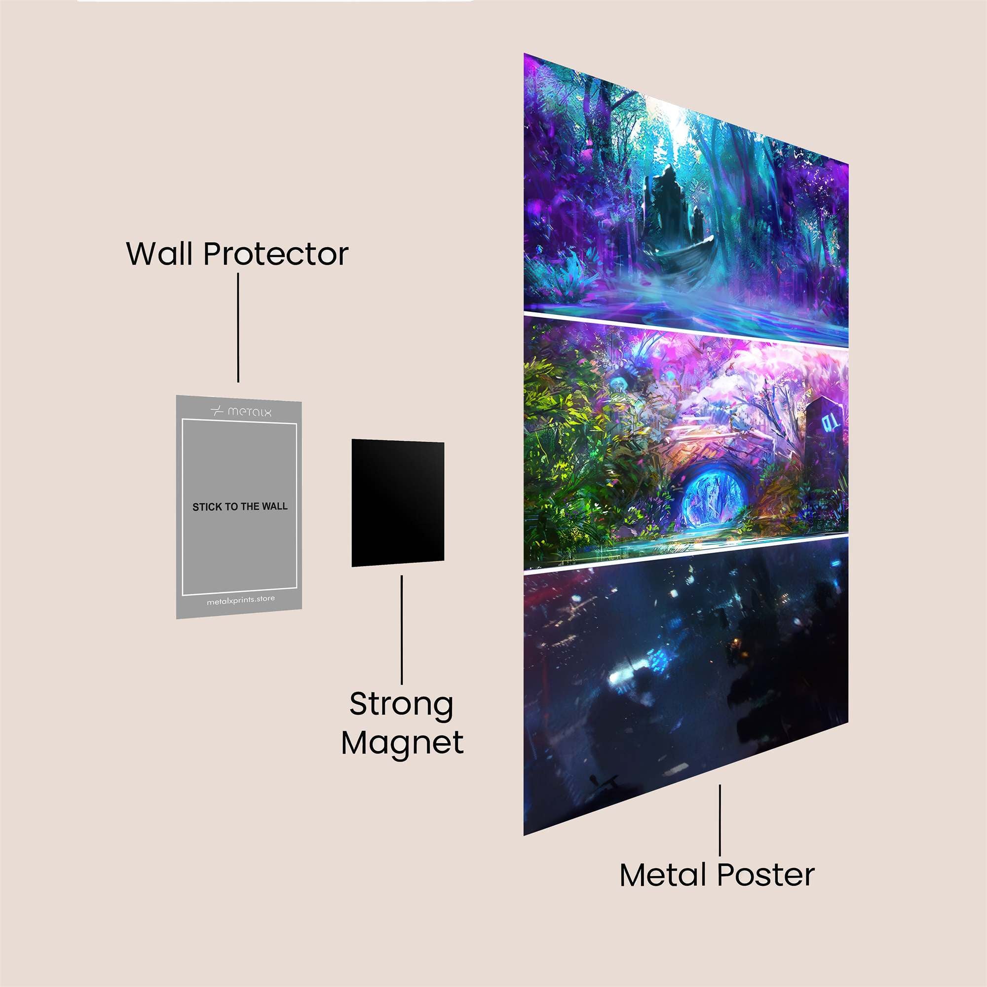 Mystic Adventure Safe Wall Magnetic / M