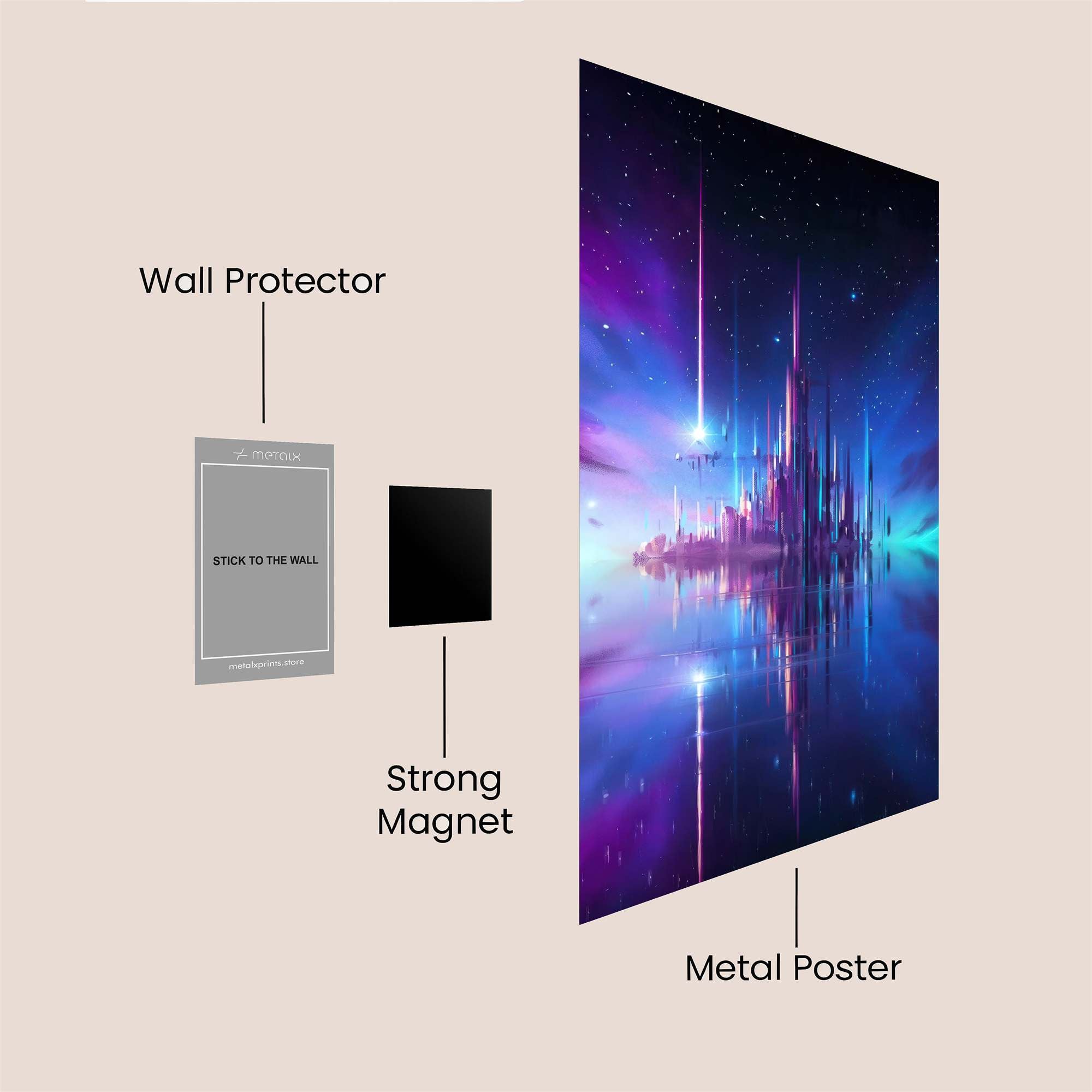 Nebula Castle Safe Wall Magnetic / M