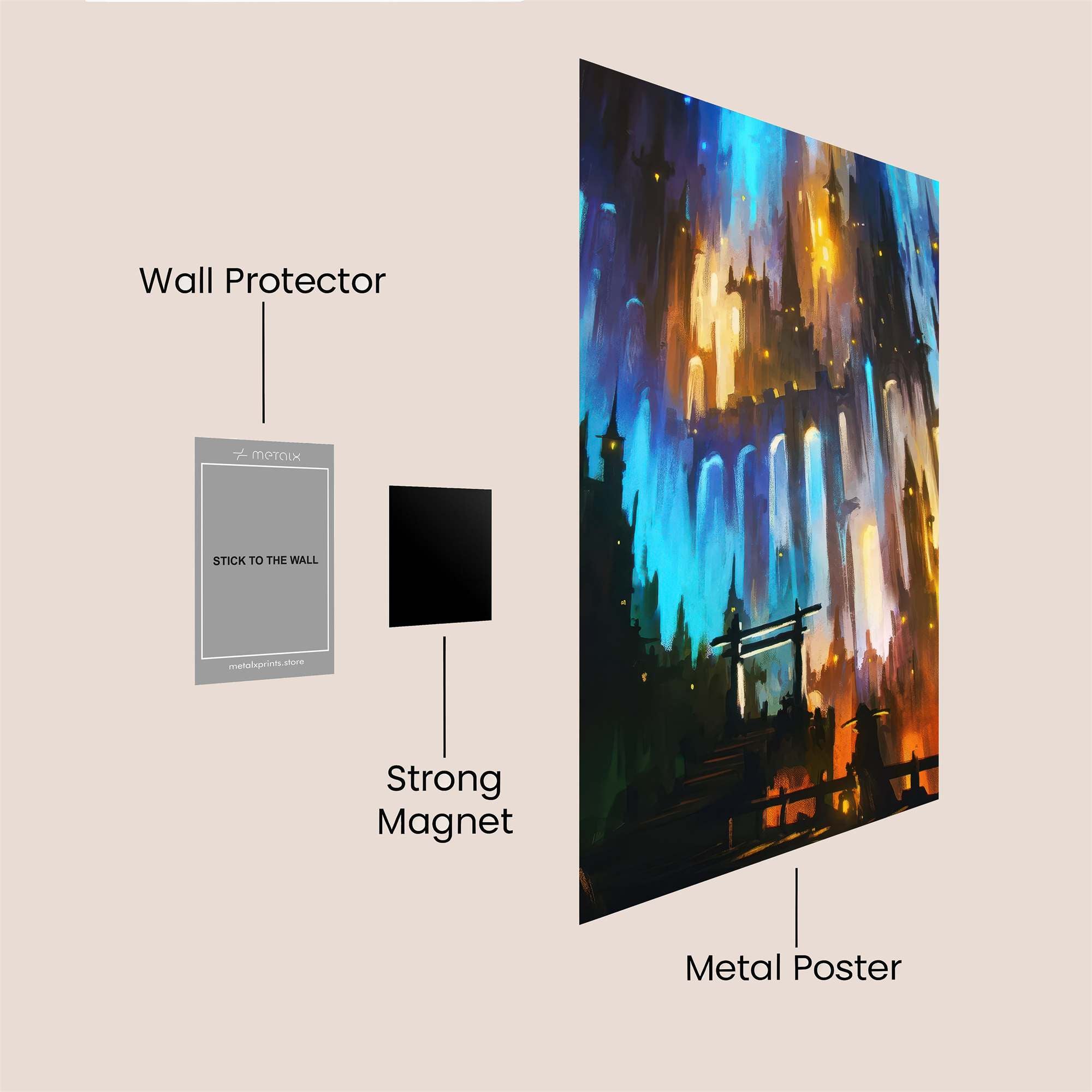 Aurora Castle Safe Wall Magnetic / M