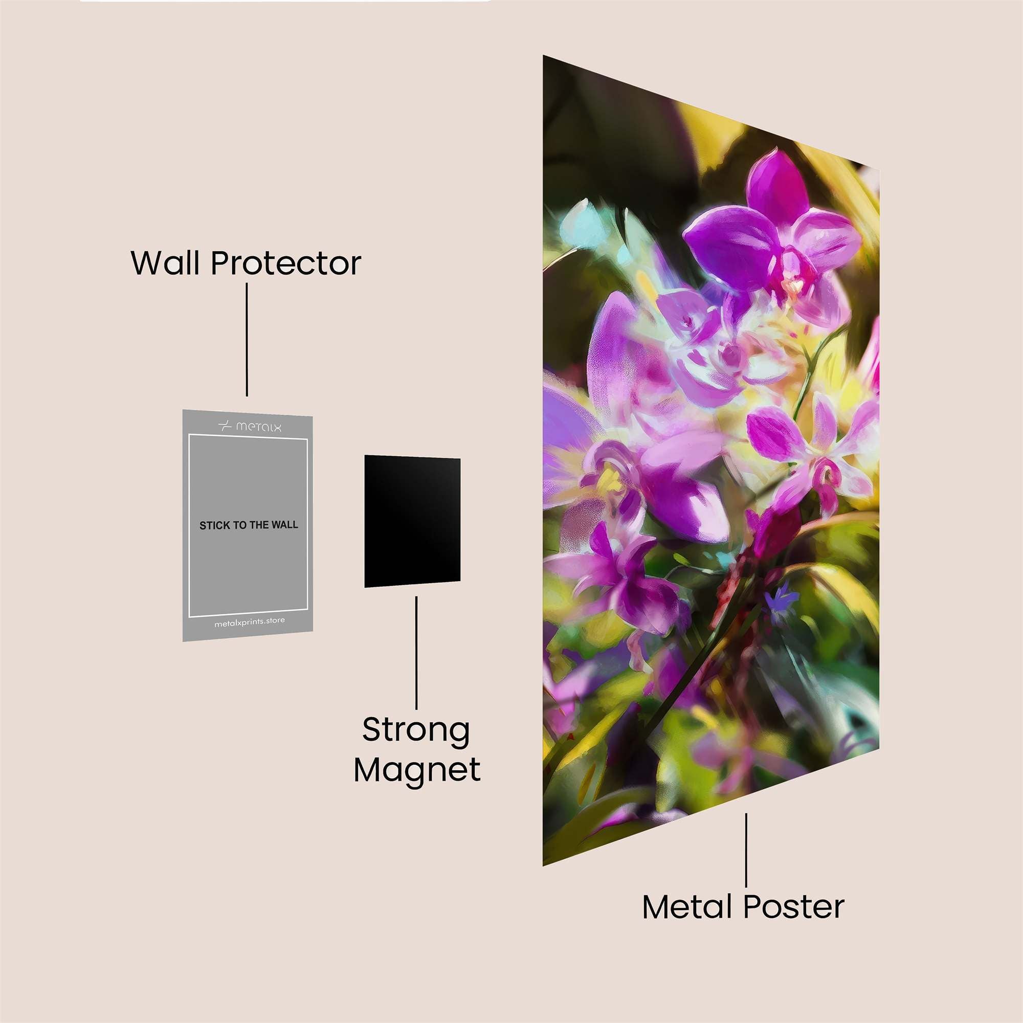 Orchid Dream Safe Wall Magnetic / M