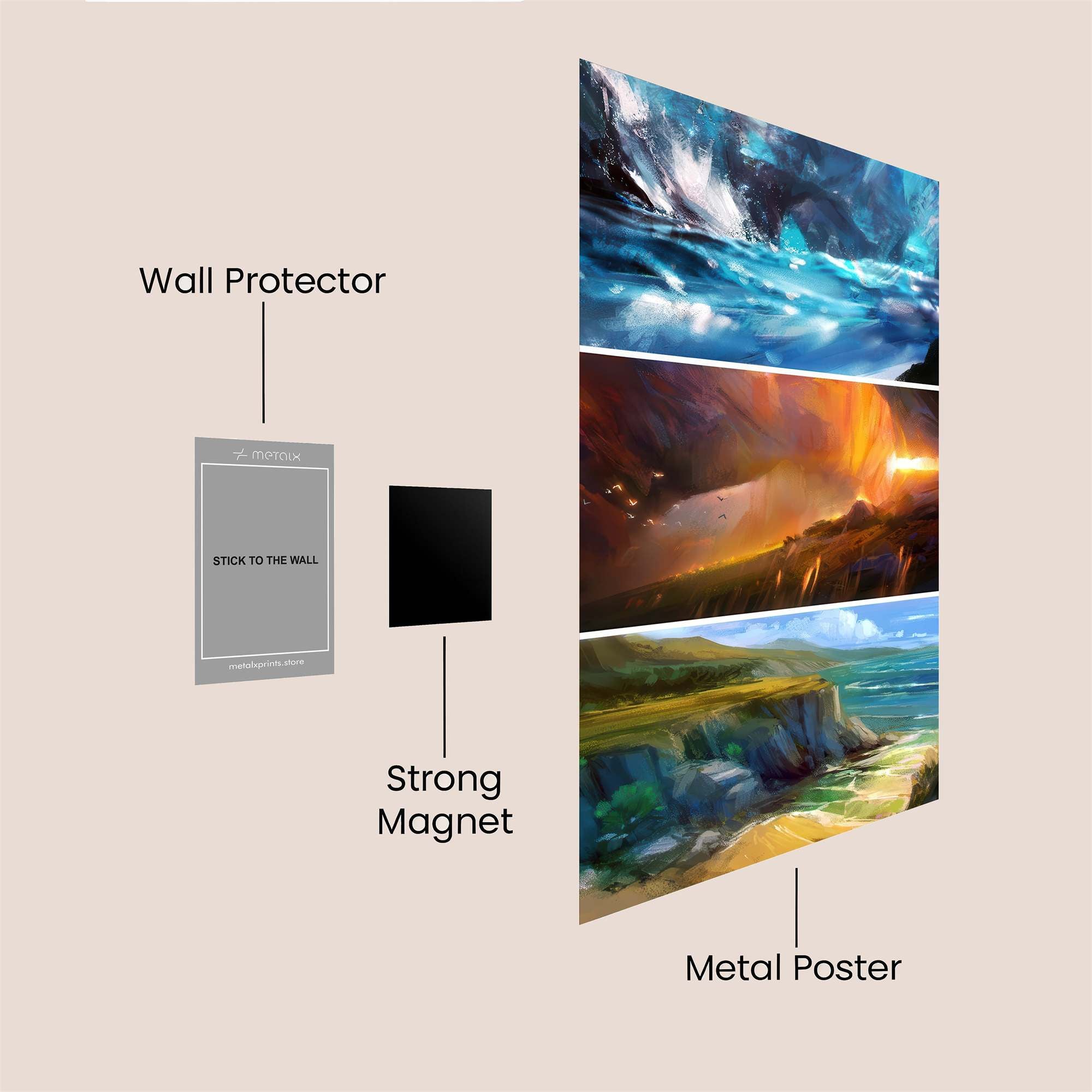 Cavernous Serenity Safe Wall Magnetic / M
