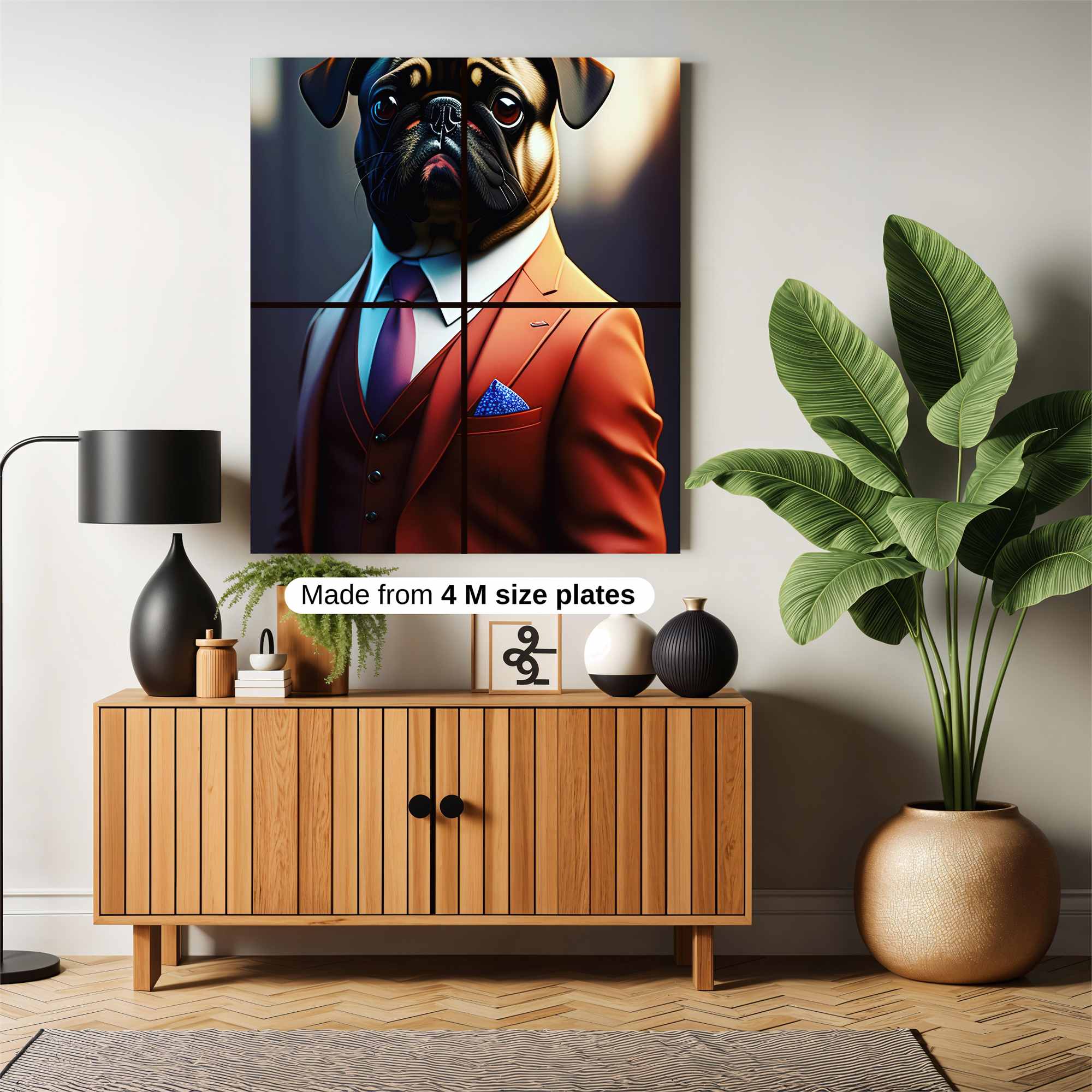 Pug Elegance Safe Wall Magnetic / M