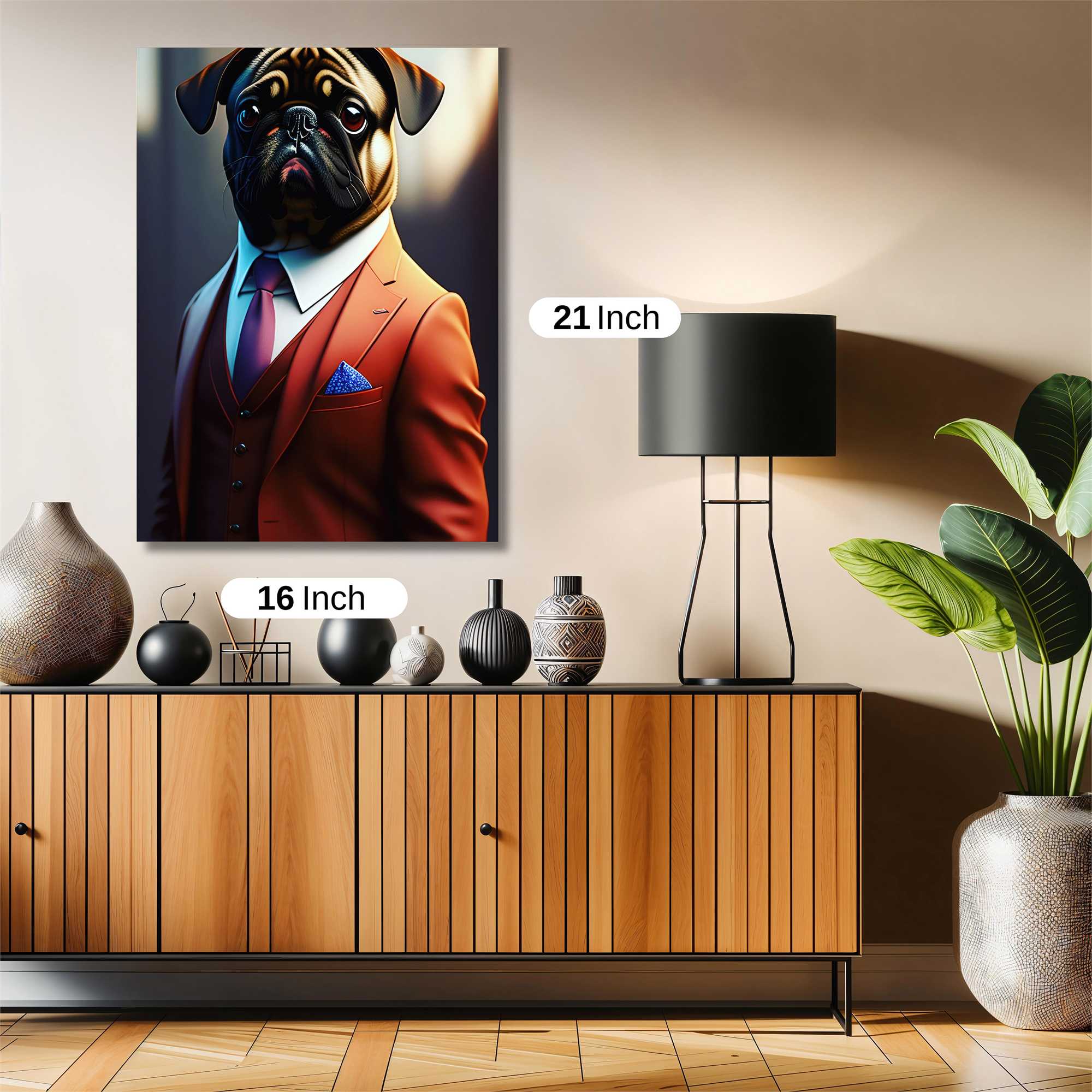 Pug Elegance Safe Wall Magnetic / M