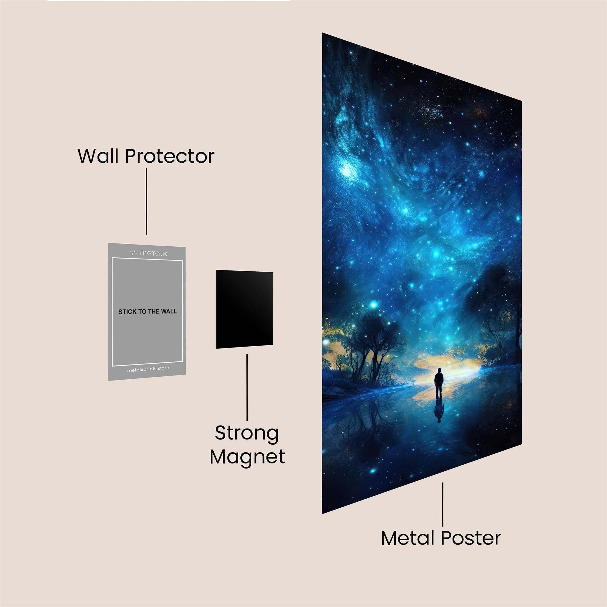 Cosmic Serenity Safe Wall Magnetic / M