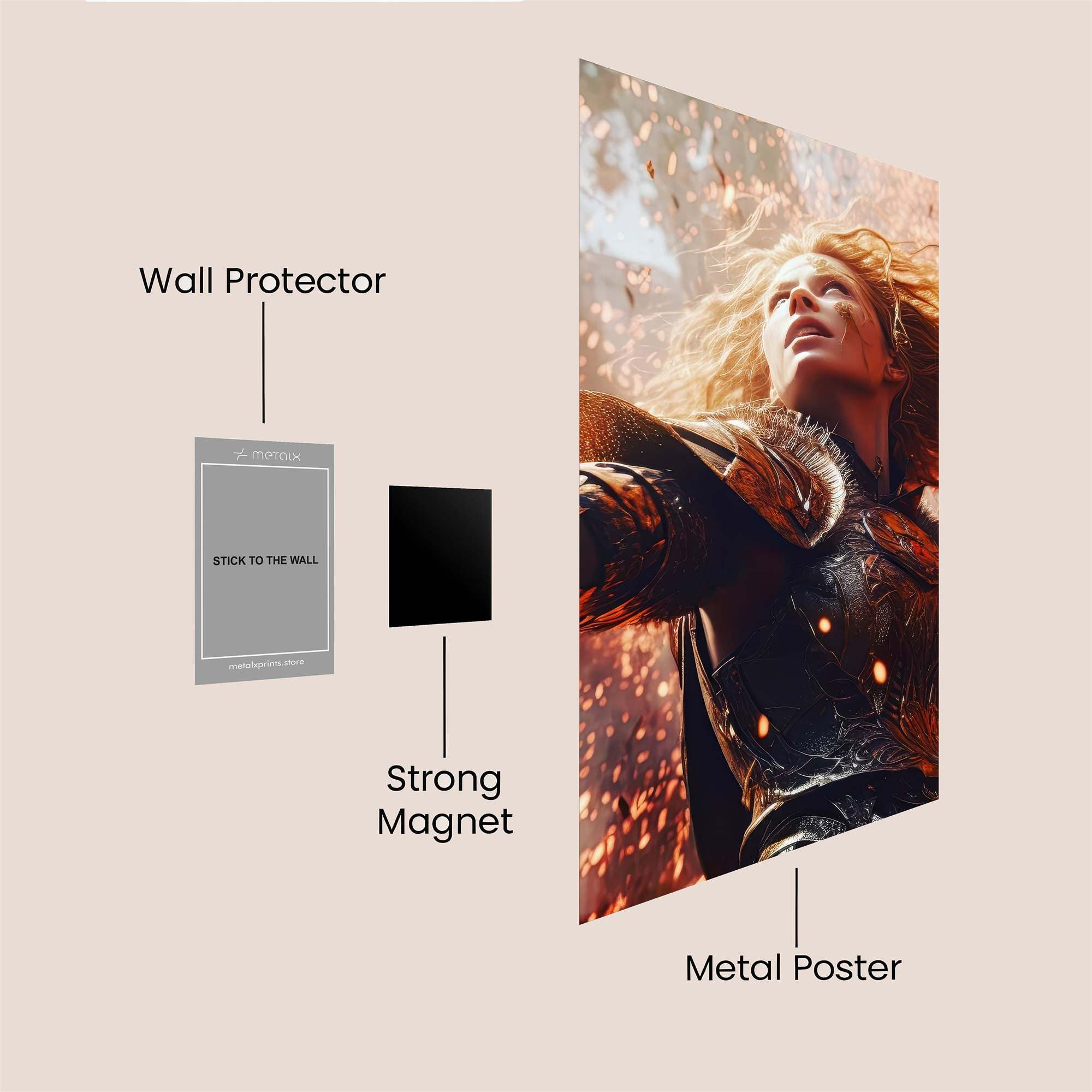 Warrior Blaze Safe Wall Magnetic / M