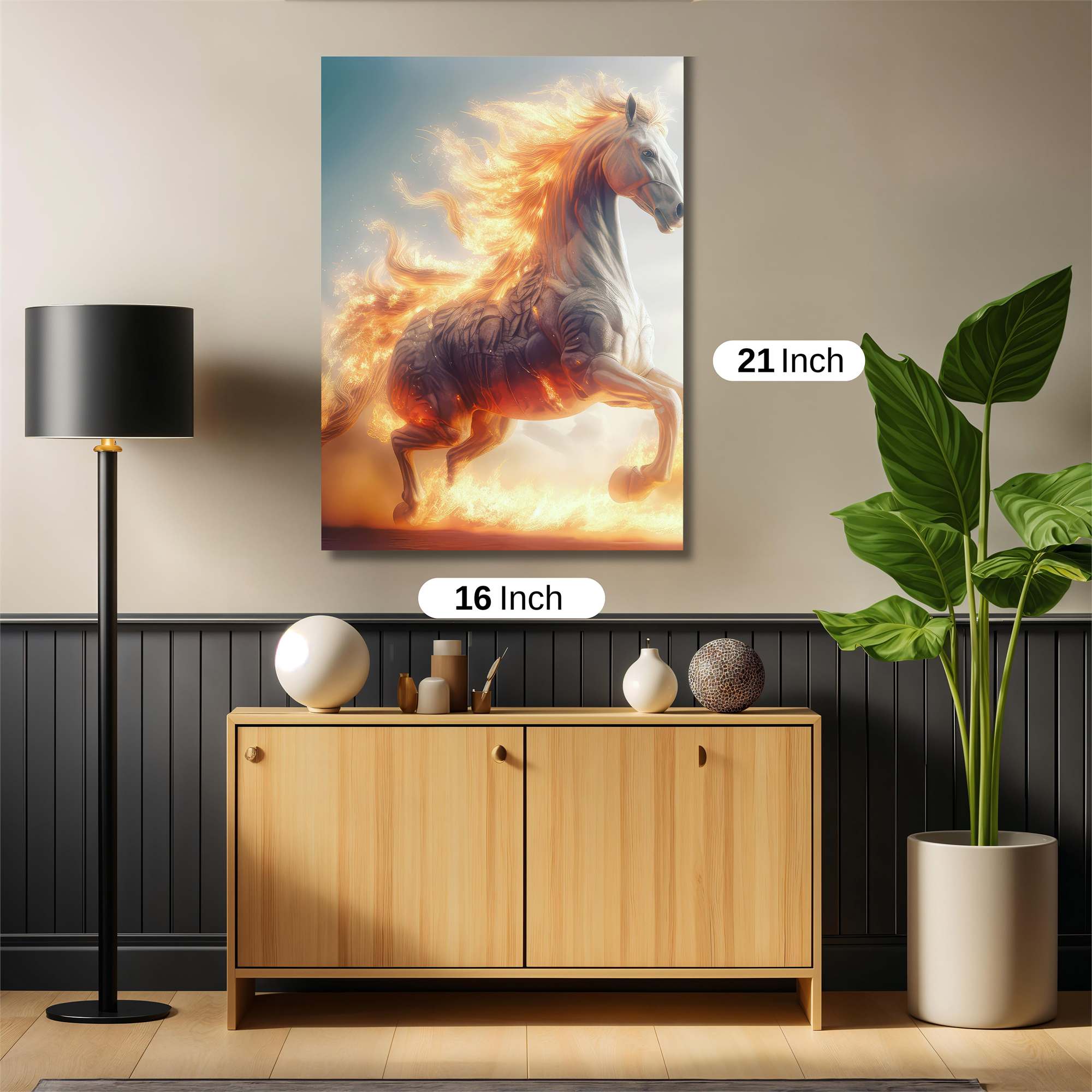 Flame Gallop Safe Wall Magnetic / M