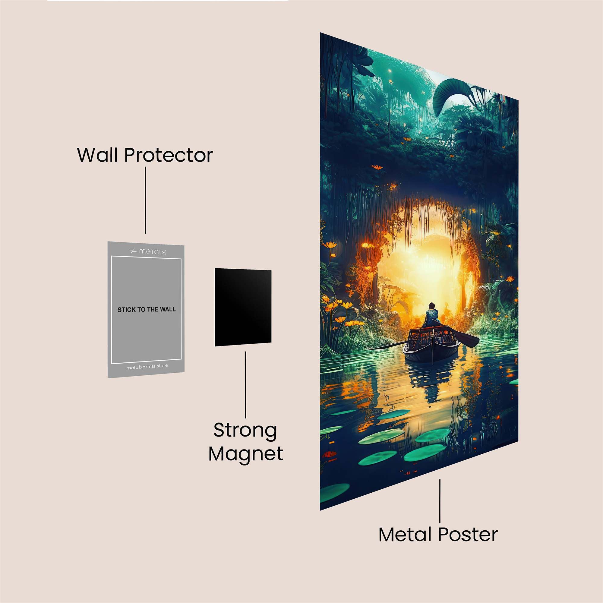 Jungle Serenity Safe Wall Magnetic / M