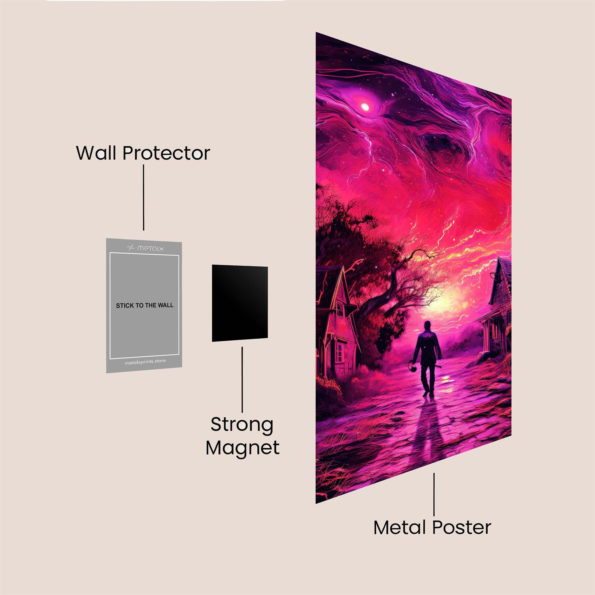 Apocalyptic Dawn Safe Wall Magnetic / M