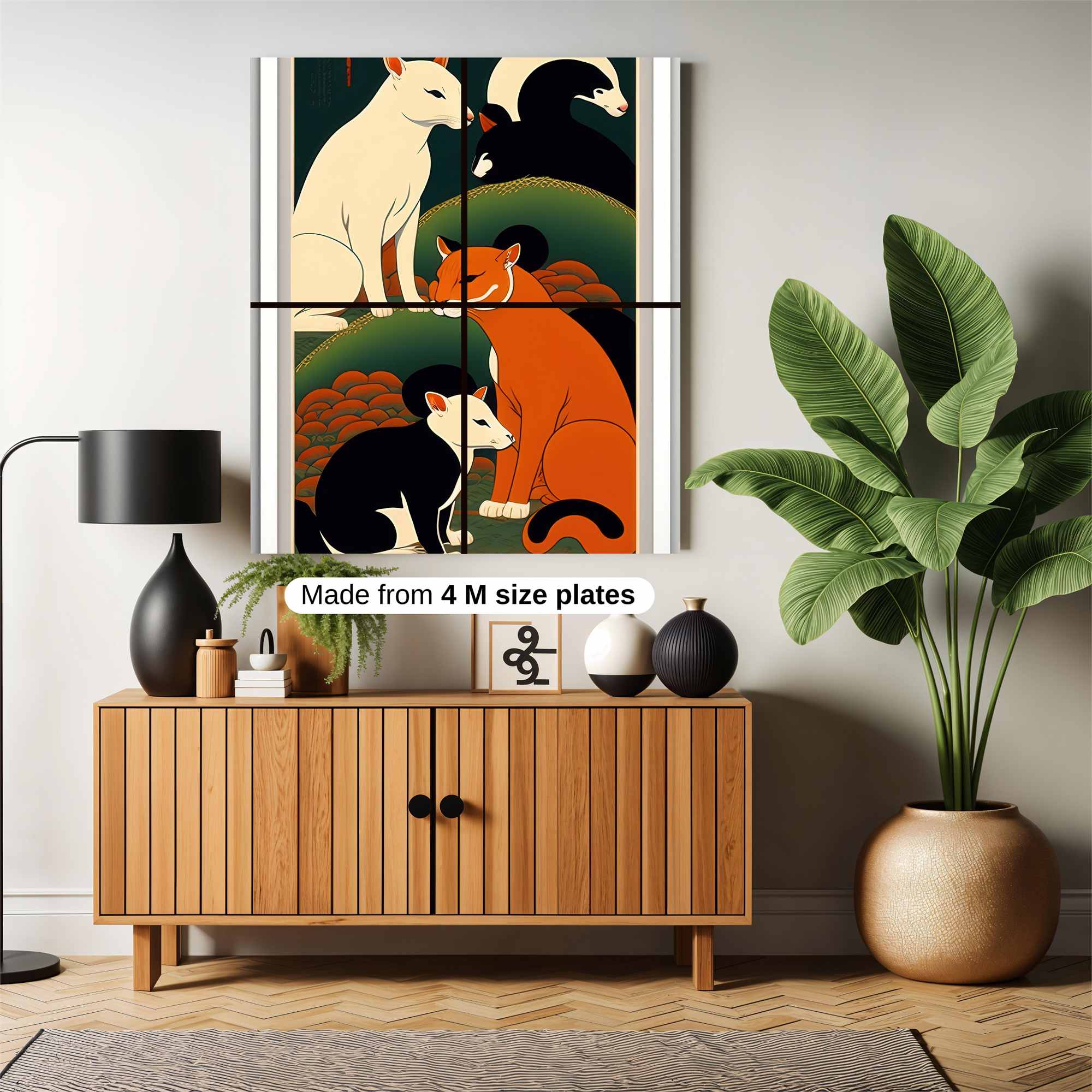 Feline Harmony Safe Wall Magnetic / M