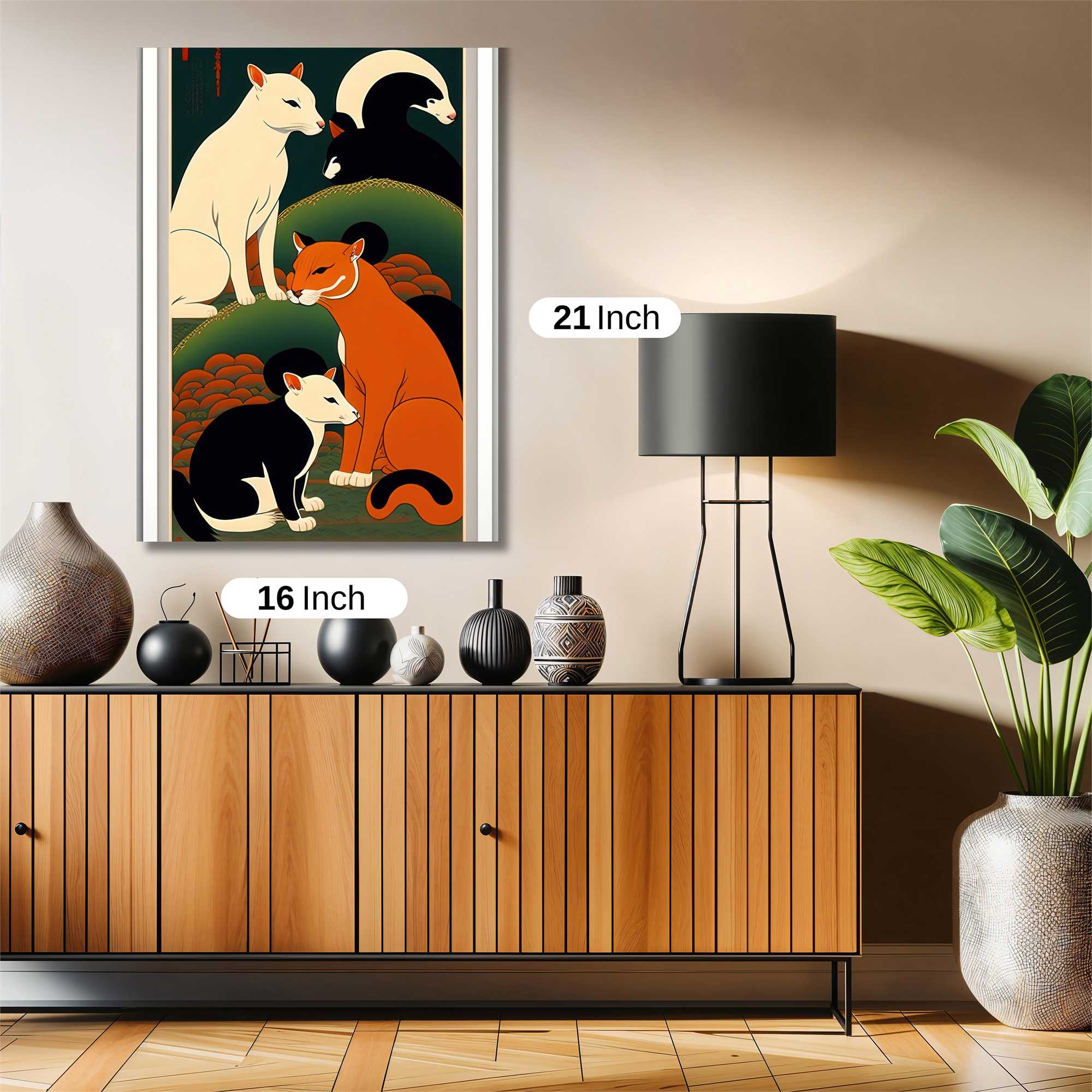 Feline Harmony Safe Wall Magnetic / M