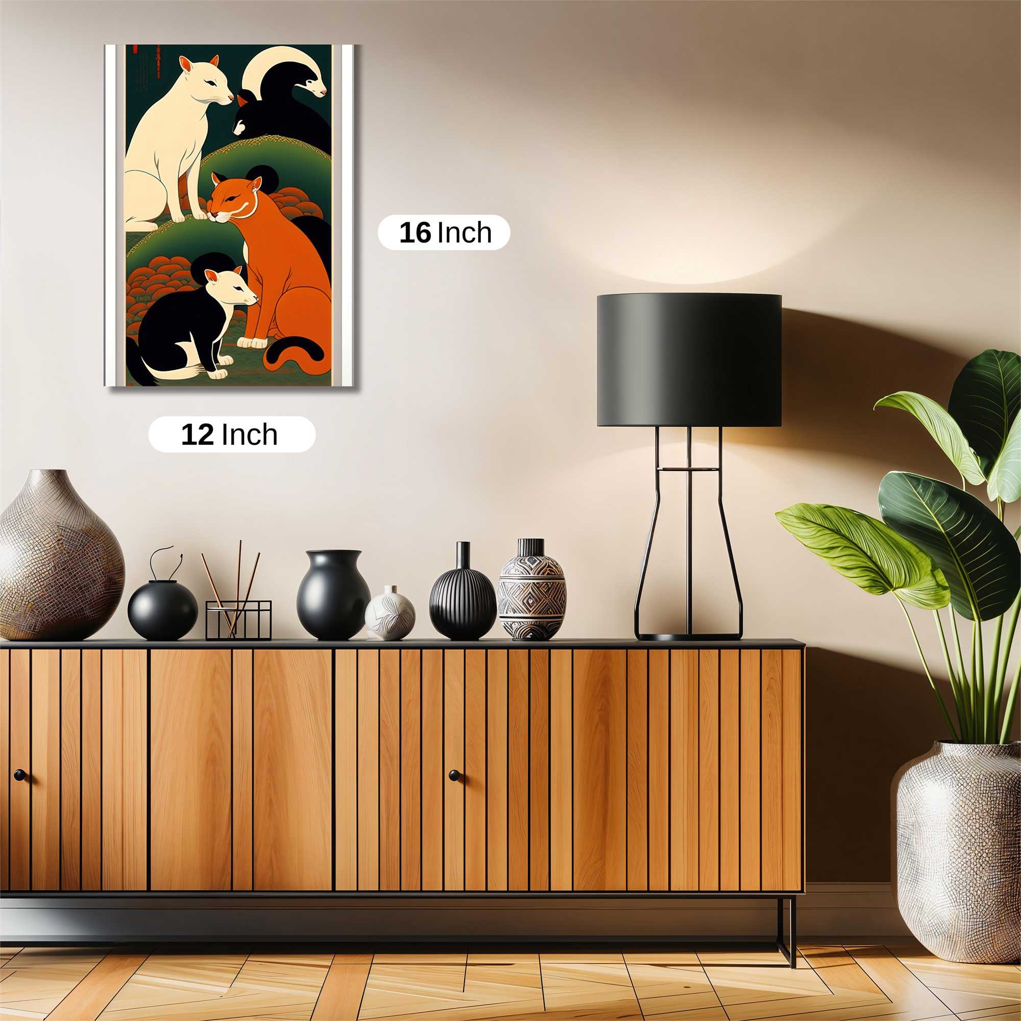 Feline Harmony Safe Wall Magnetic / M