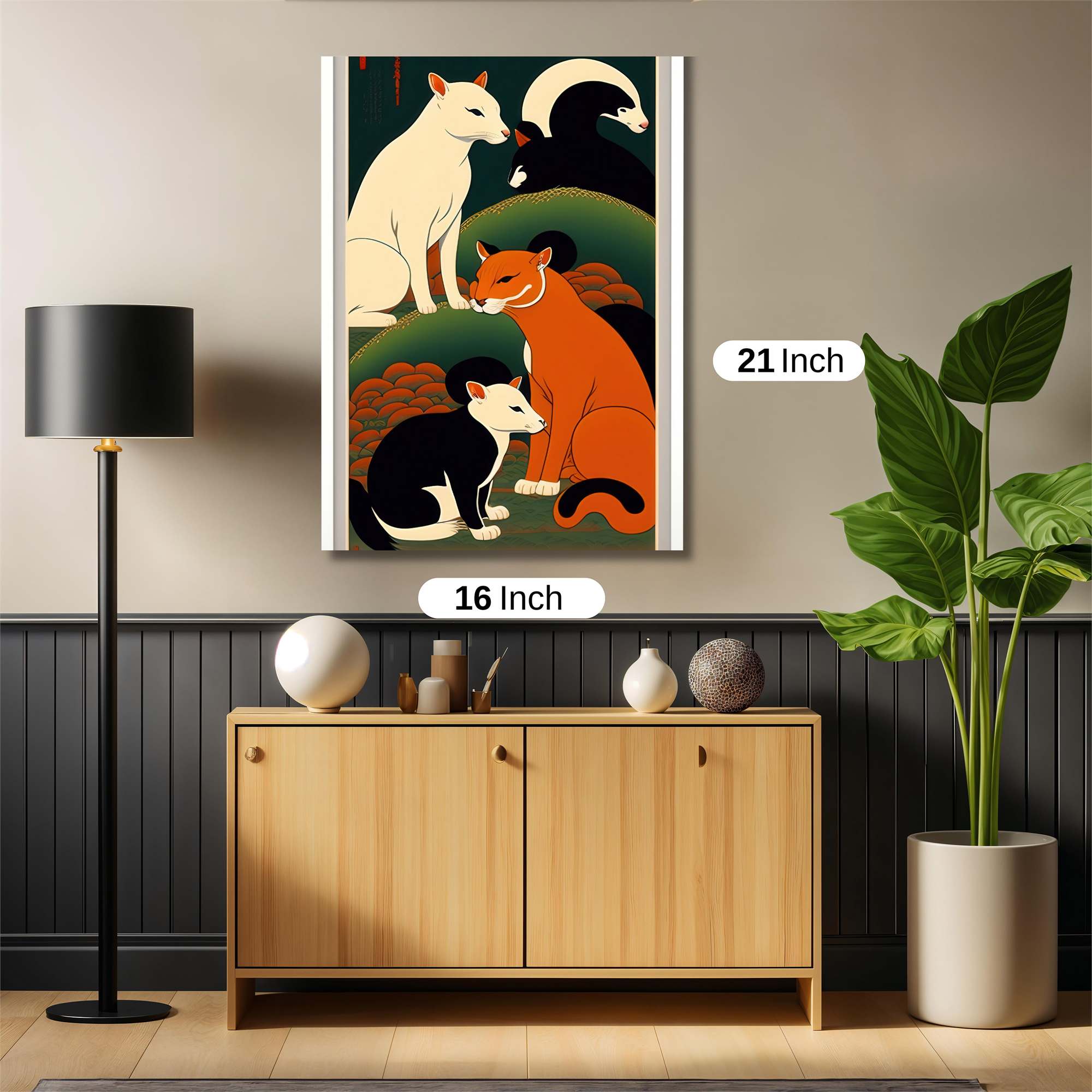 Feline Harmony Safe Wall Magnetic / M