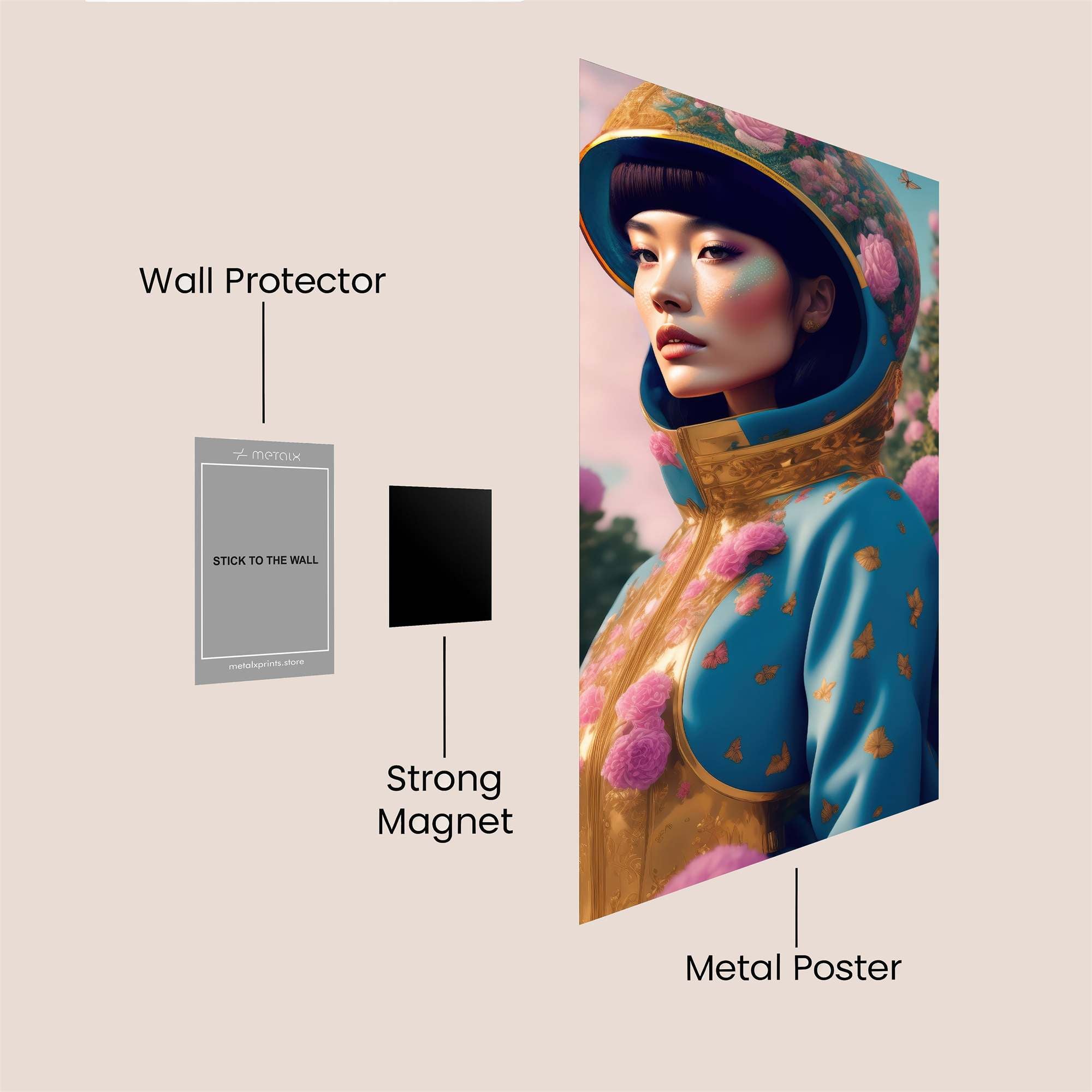 Floral Dream Safe Wall Magnetic / M