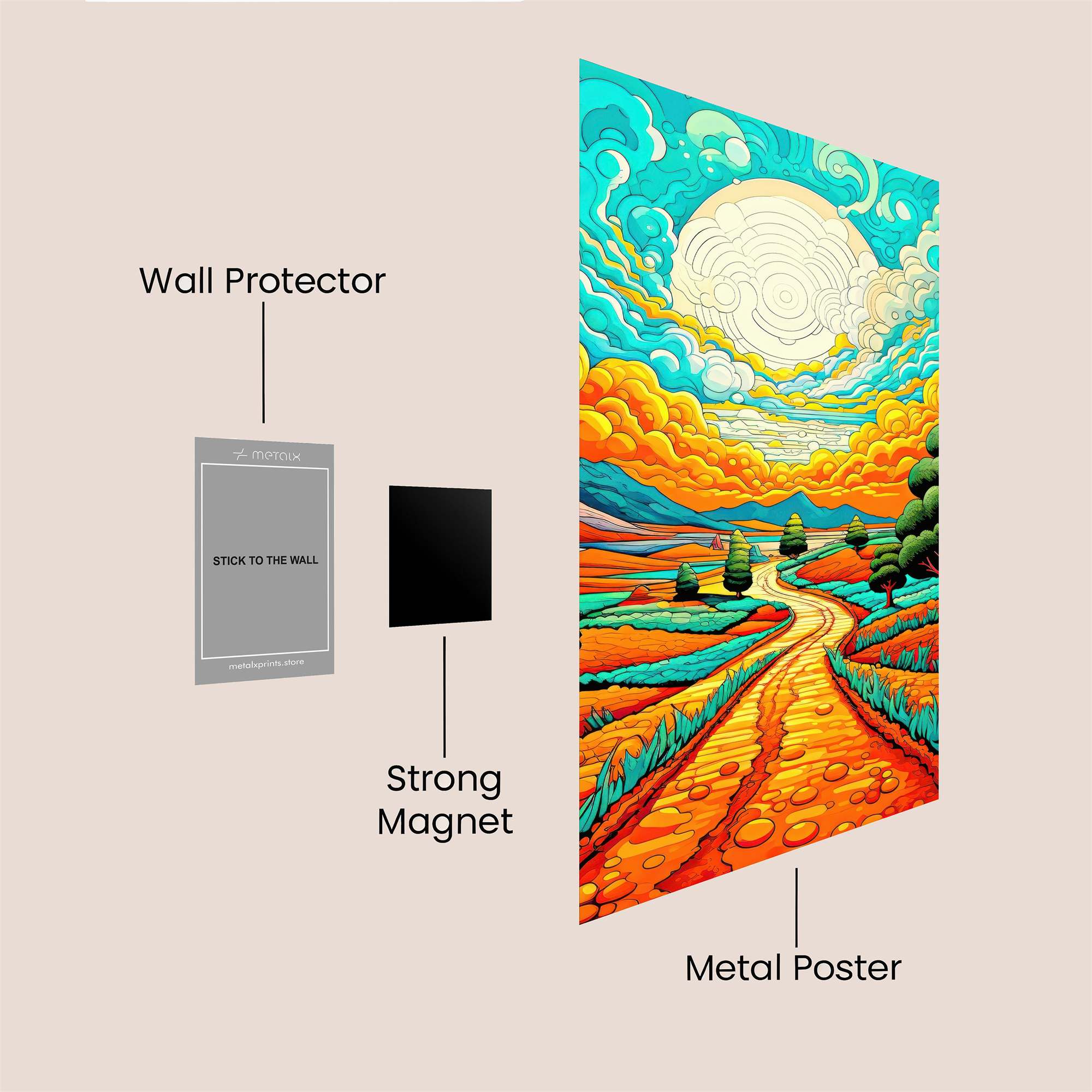 Sunrise Serenity Safe Wall Magnetic / M