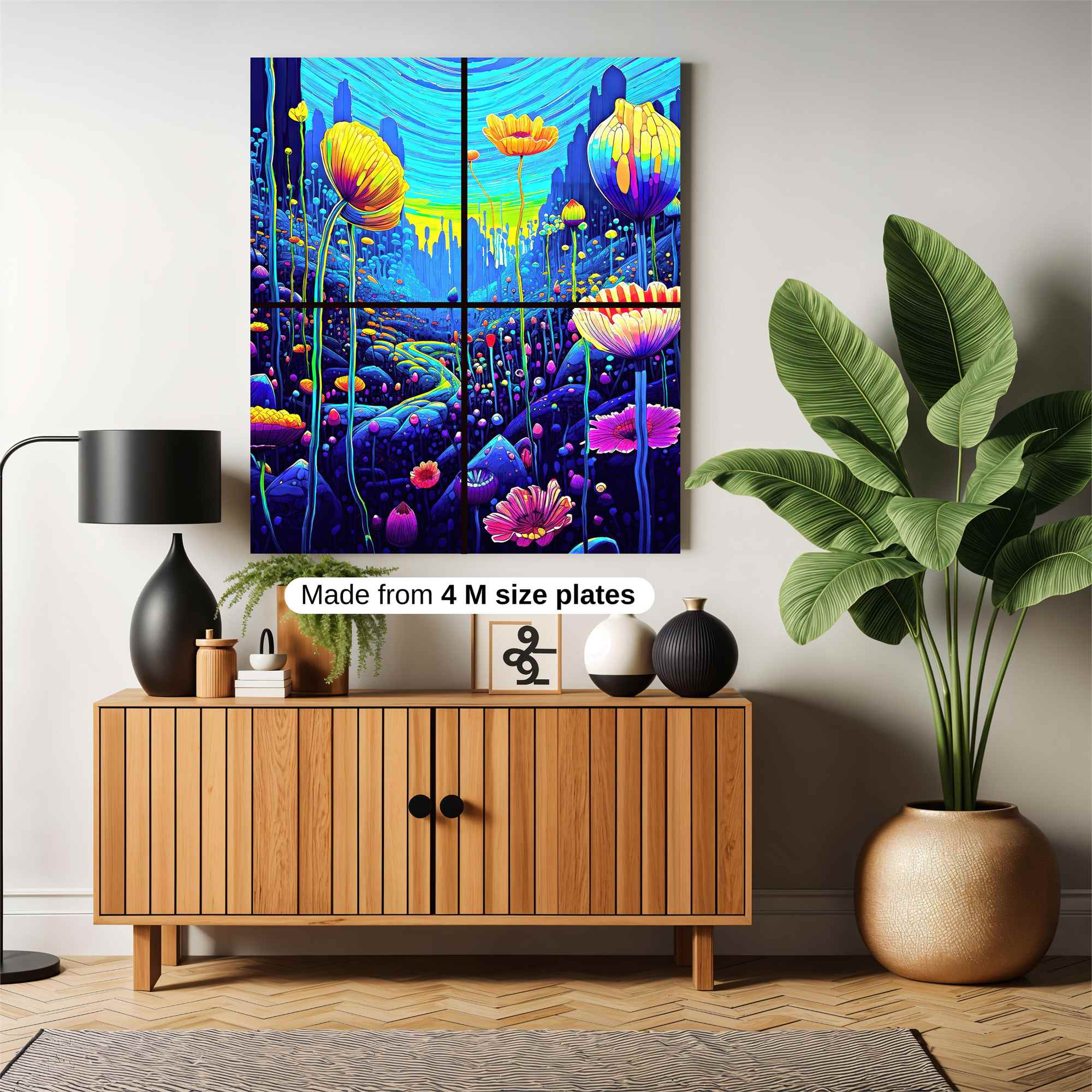 Floral Dreamscape Safe Wall Magnetic / M