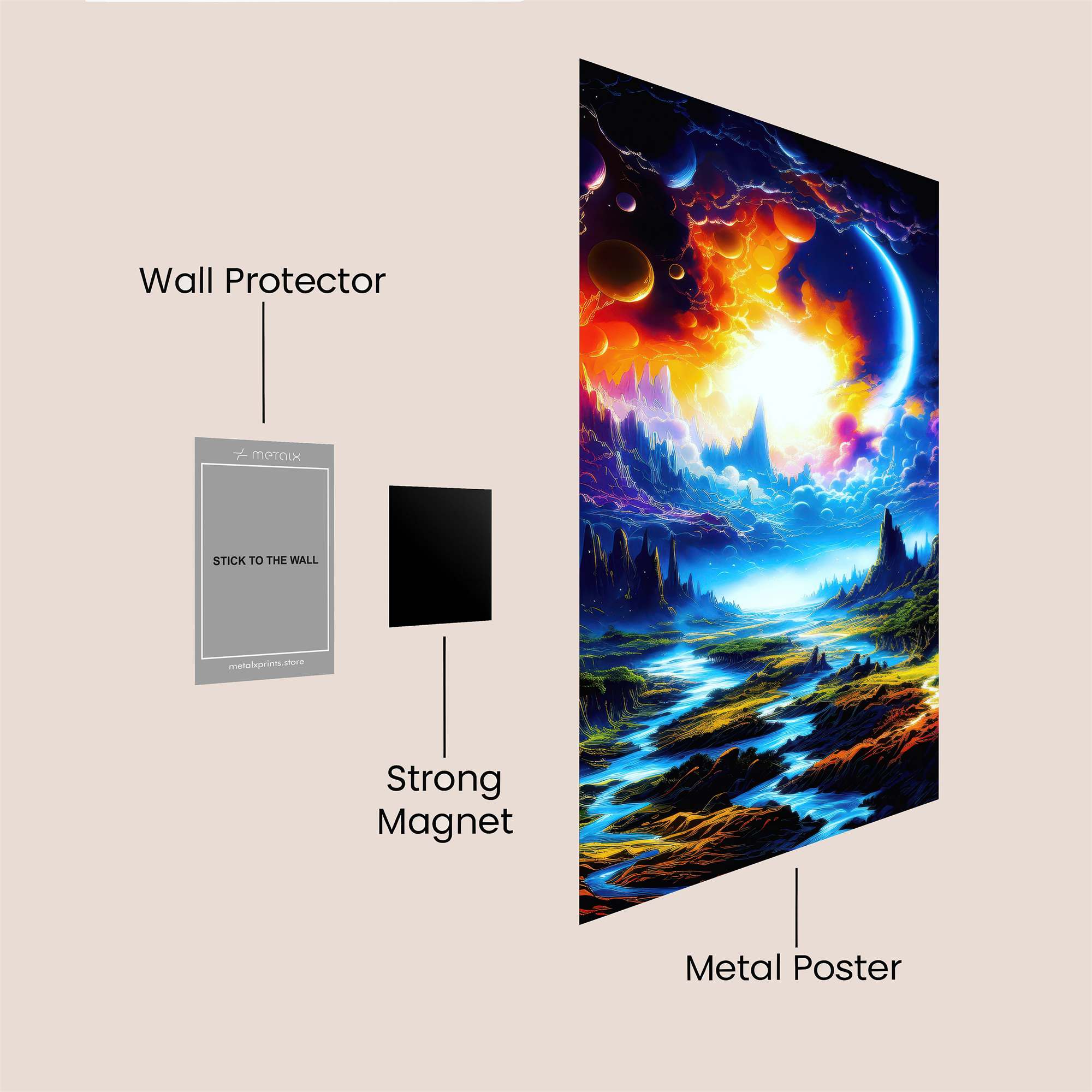 Cosmic Rebirth Safe Wall Magnetic / M