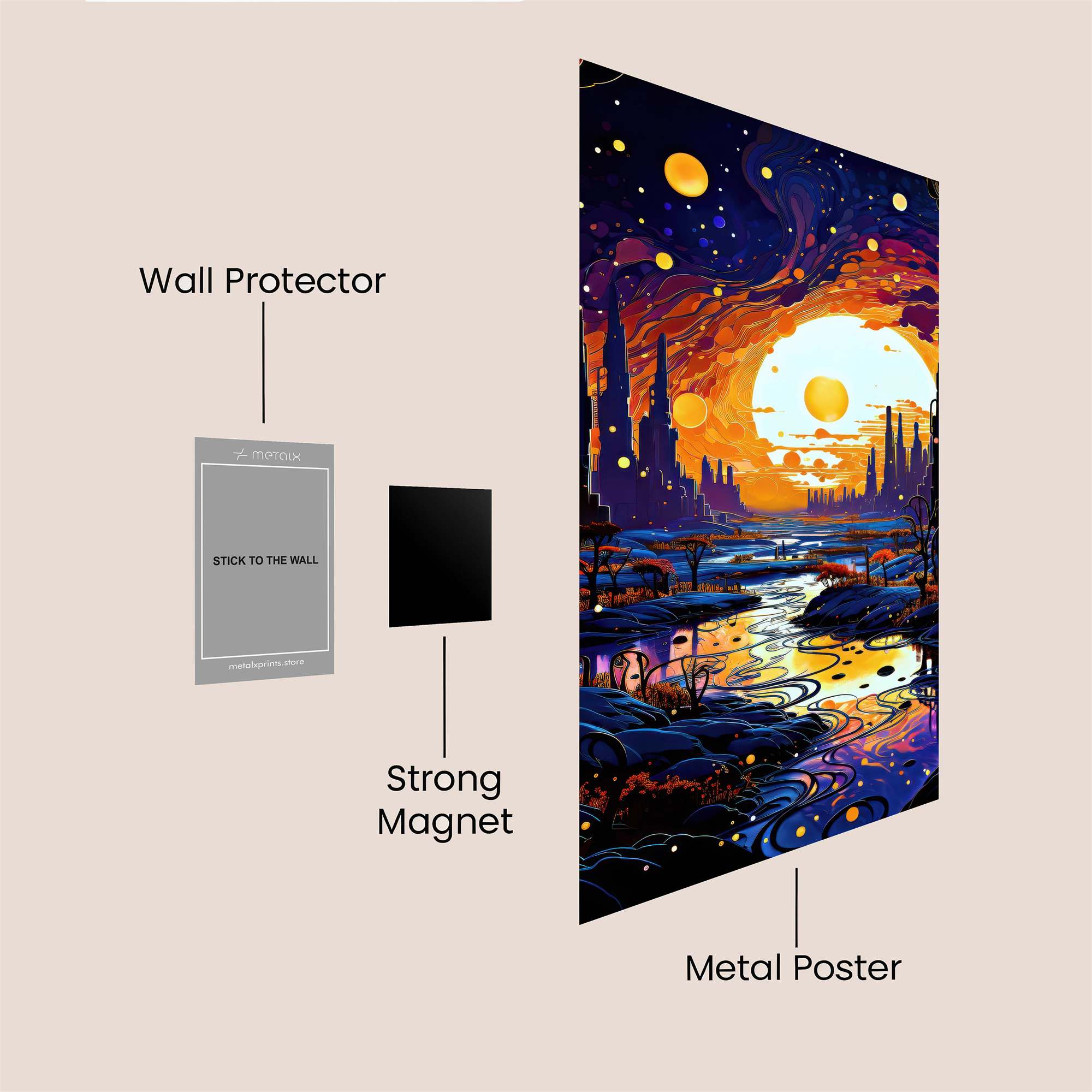 Alien Serenity Safe Wall Magnetic / M