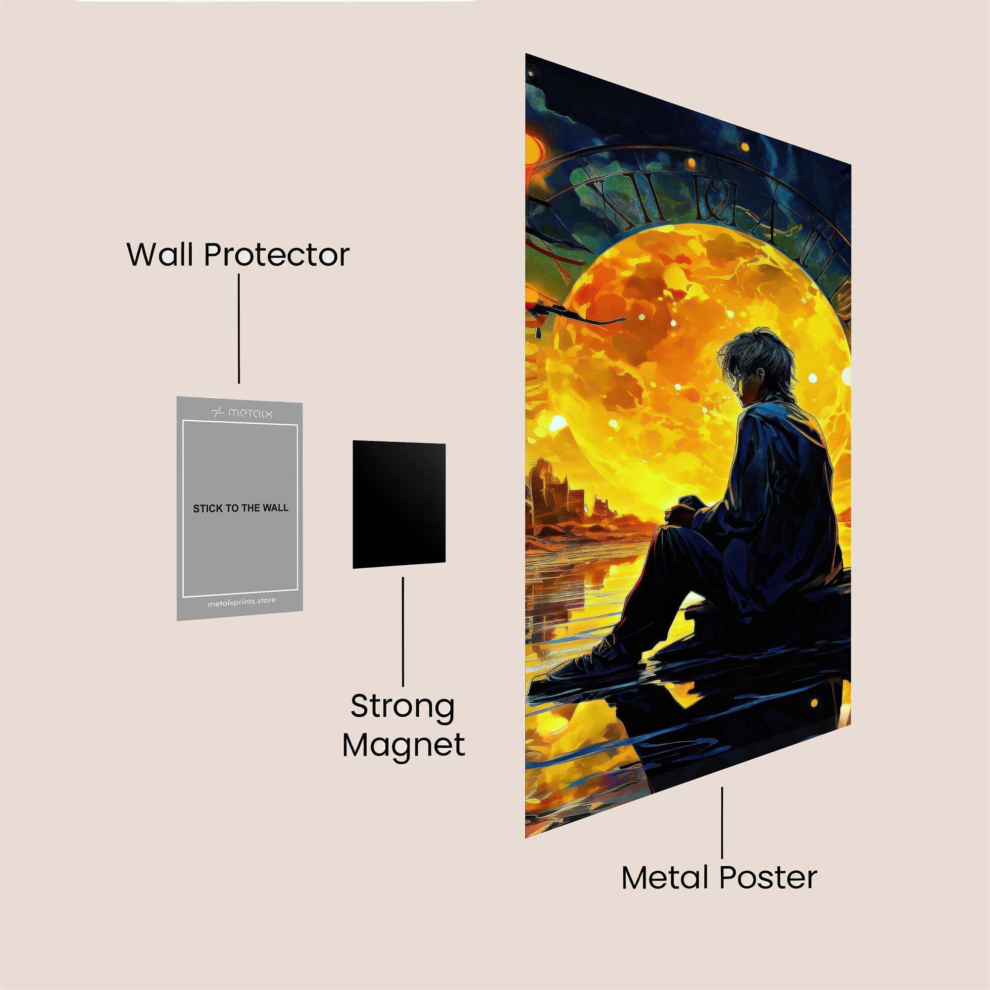 Lunar Serenity Safe Wall Magnetic / M