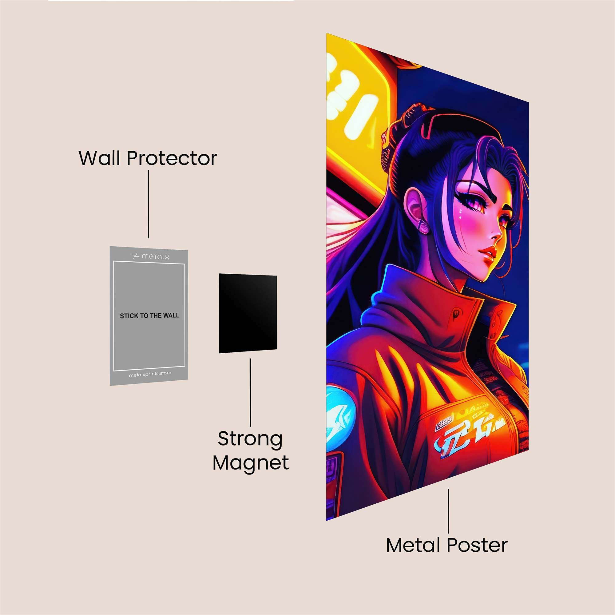 Neon Enigma Safe Wall Magnetic / M