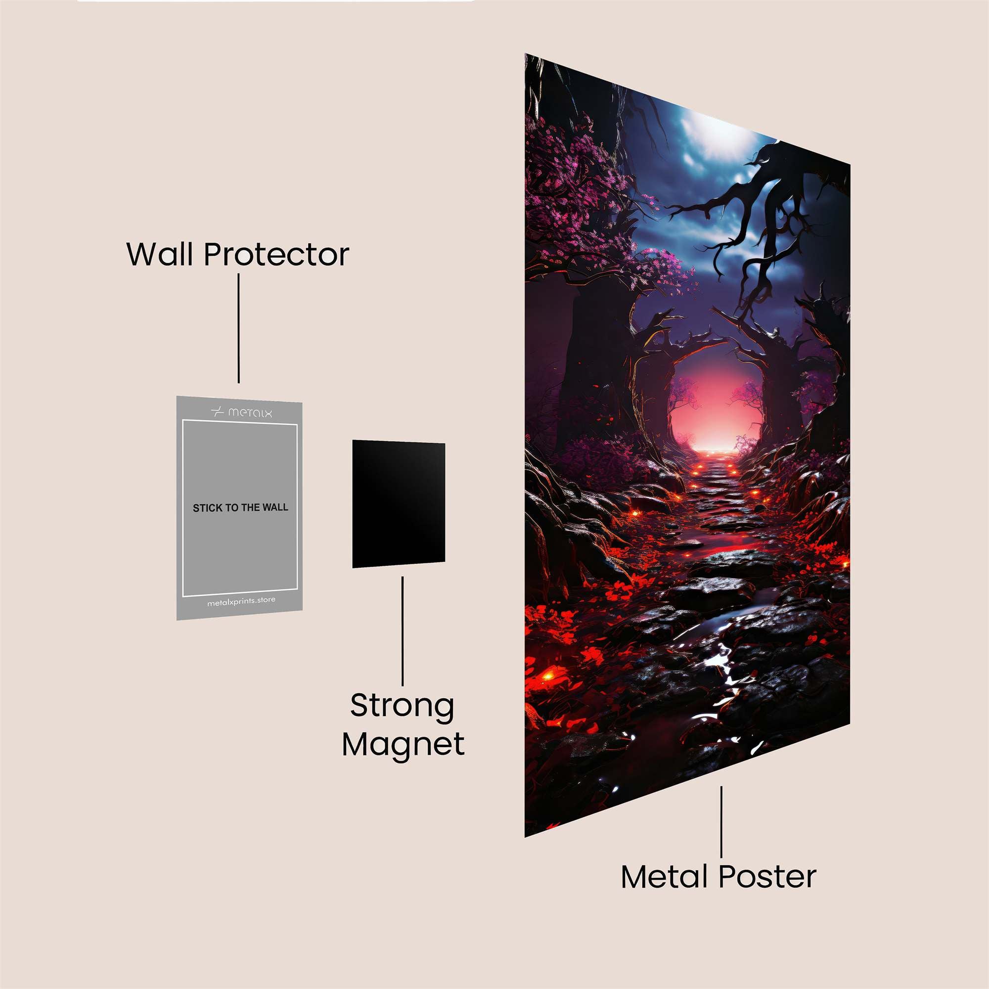 Moonlit Enigma Safe Wall Magnetic / M