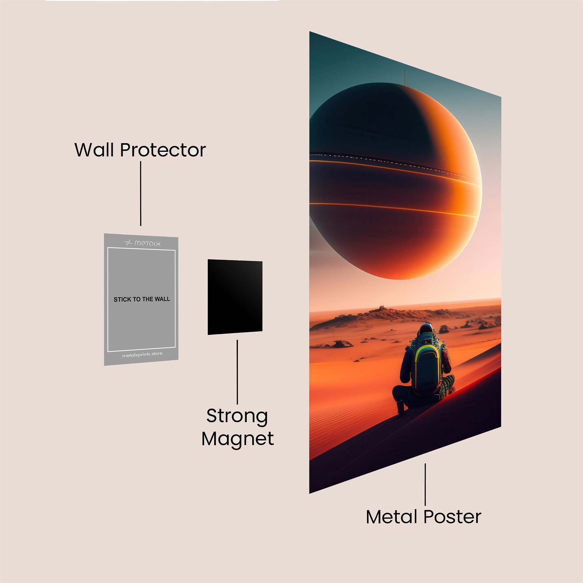 Sphere Serenity Safe Wall Magnetic / M