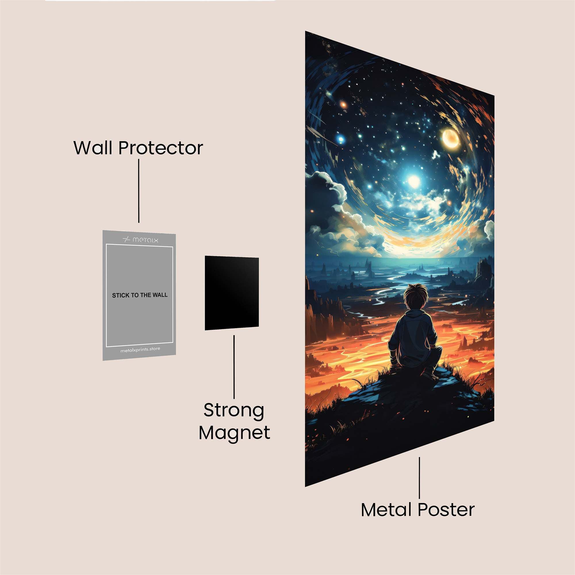 Cosmic Wonder Safe Wall Magnetic / M