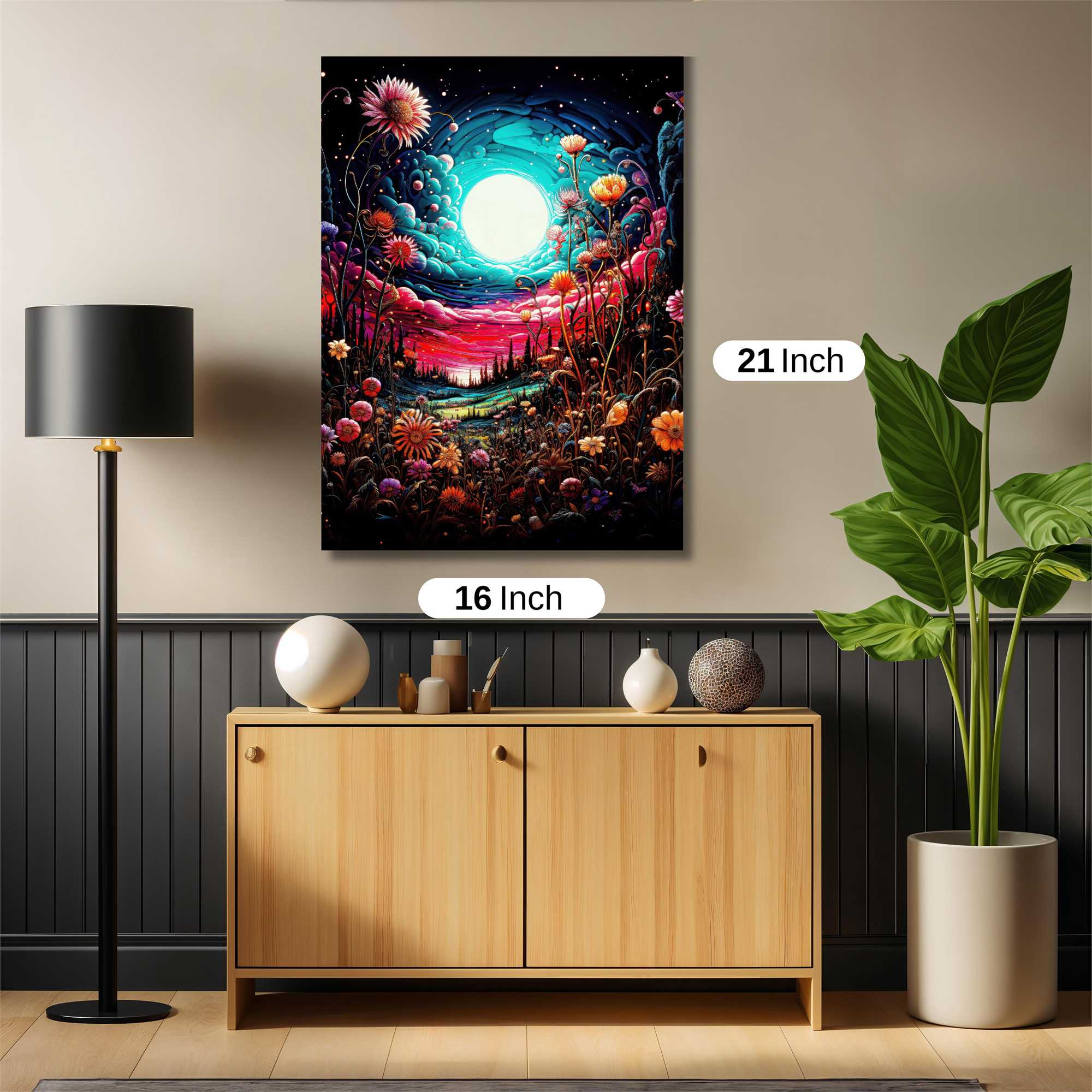 Moonlit Dreamscape Safe Wall Magnetic / M
