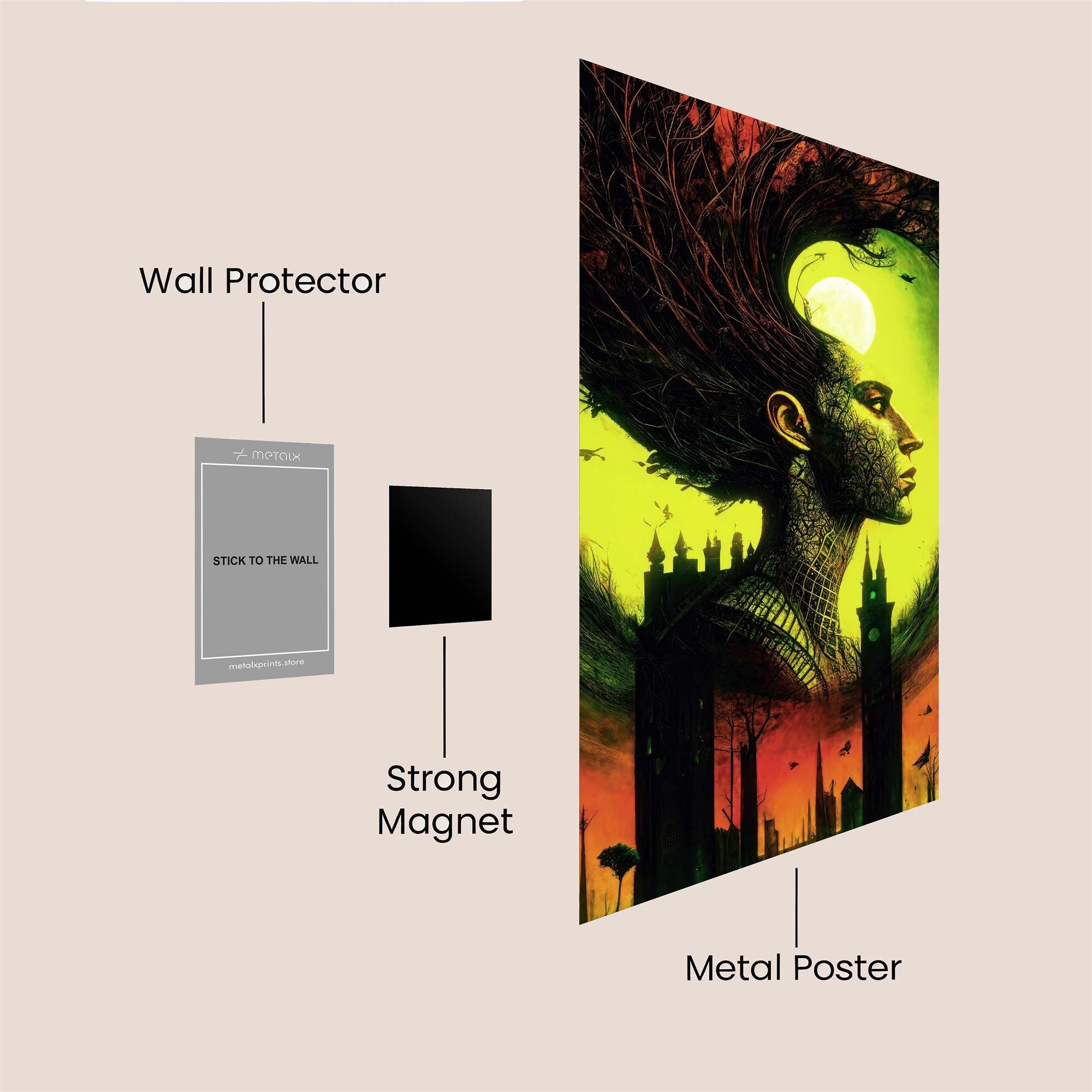 Luna Enigma Safe Wall Magnetic / M