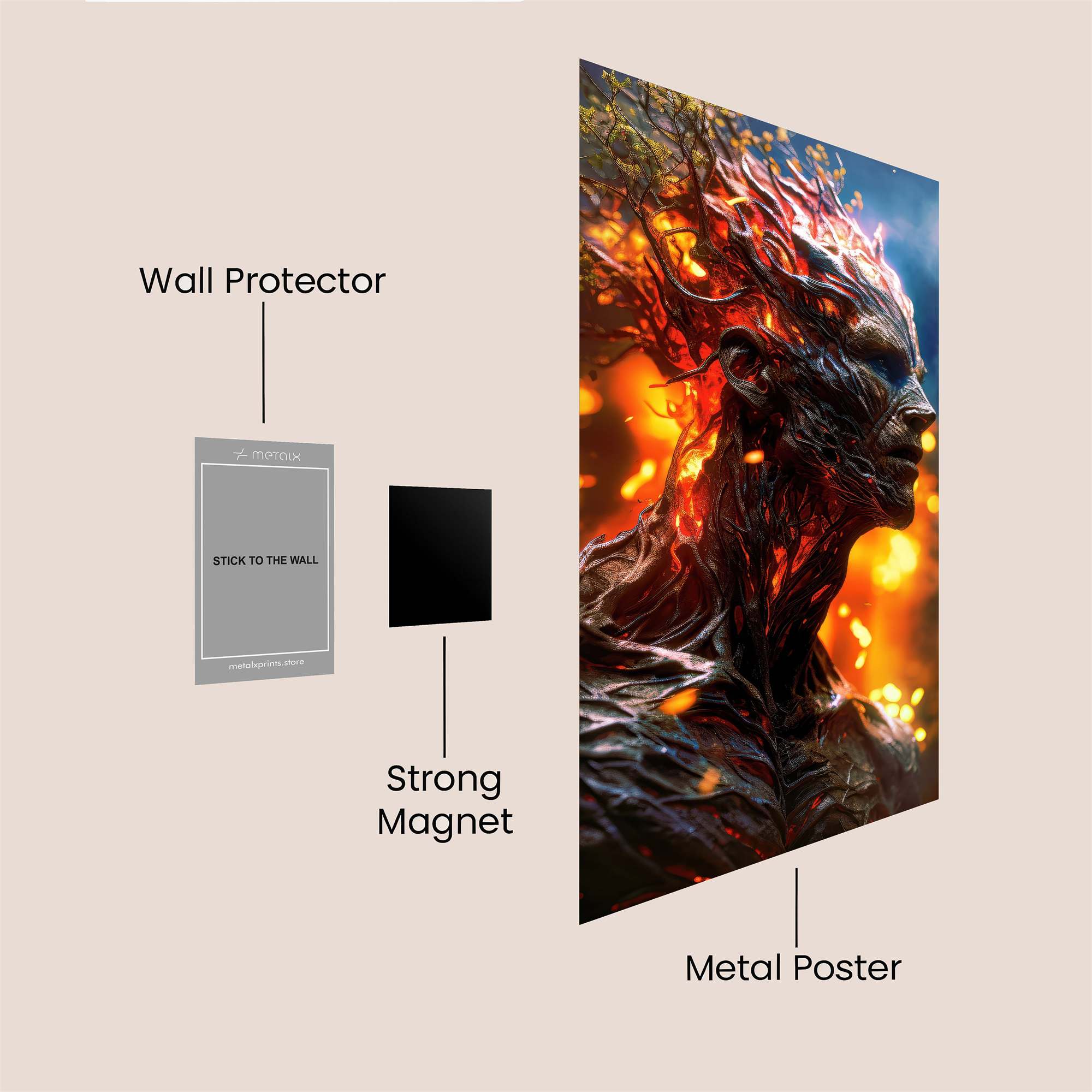 Ember Spirit Safe Wall Magnetic / M