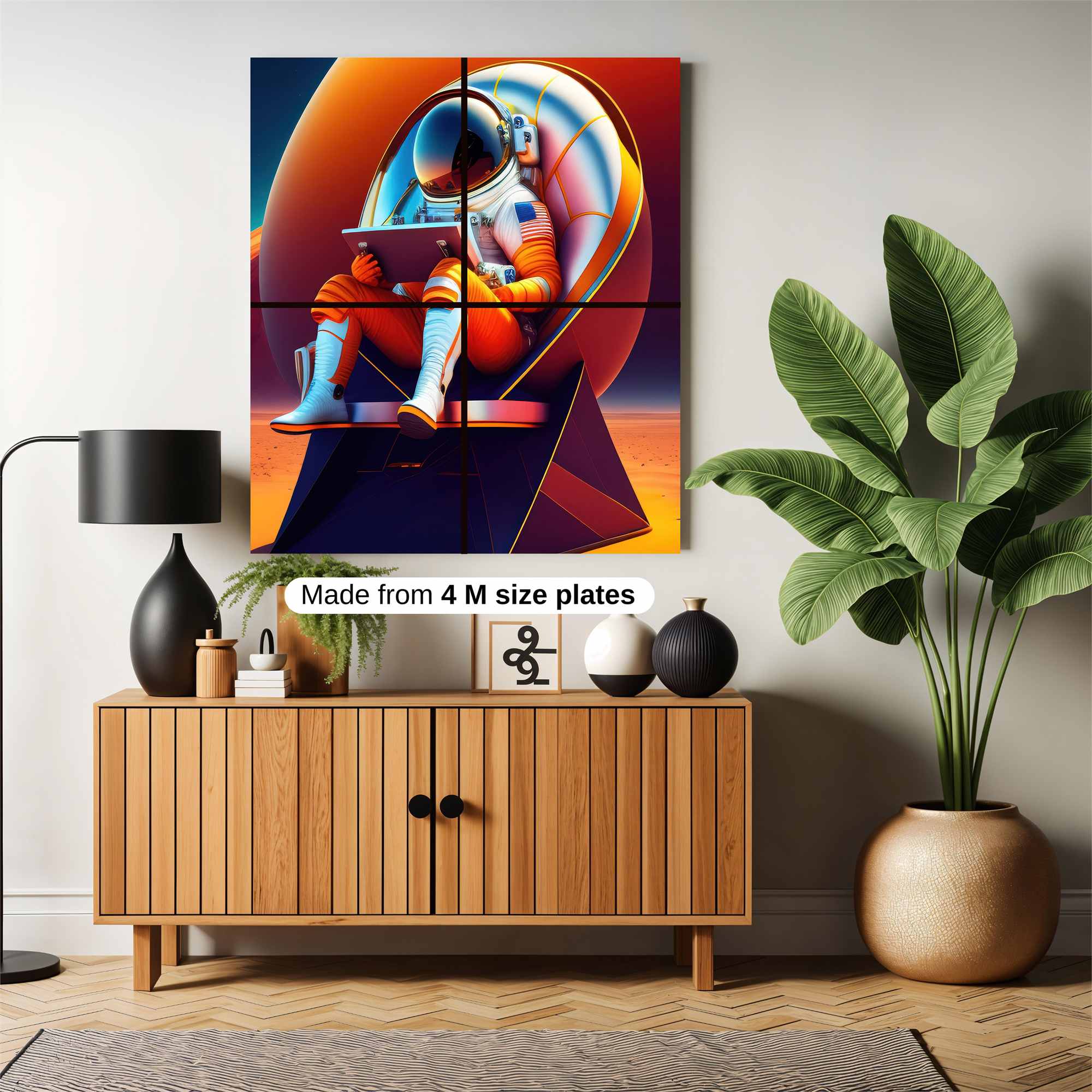 Astronaut Dreaming Safe Wall Magnetic / M