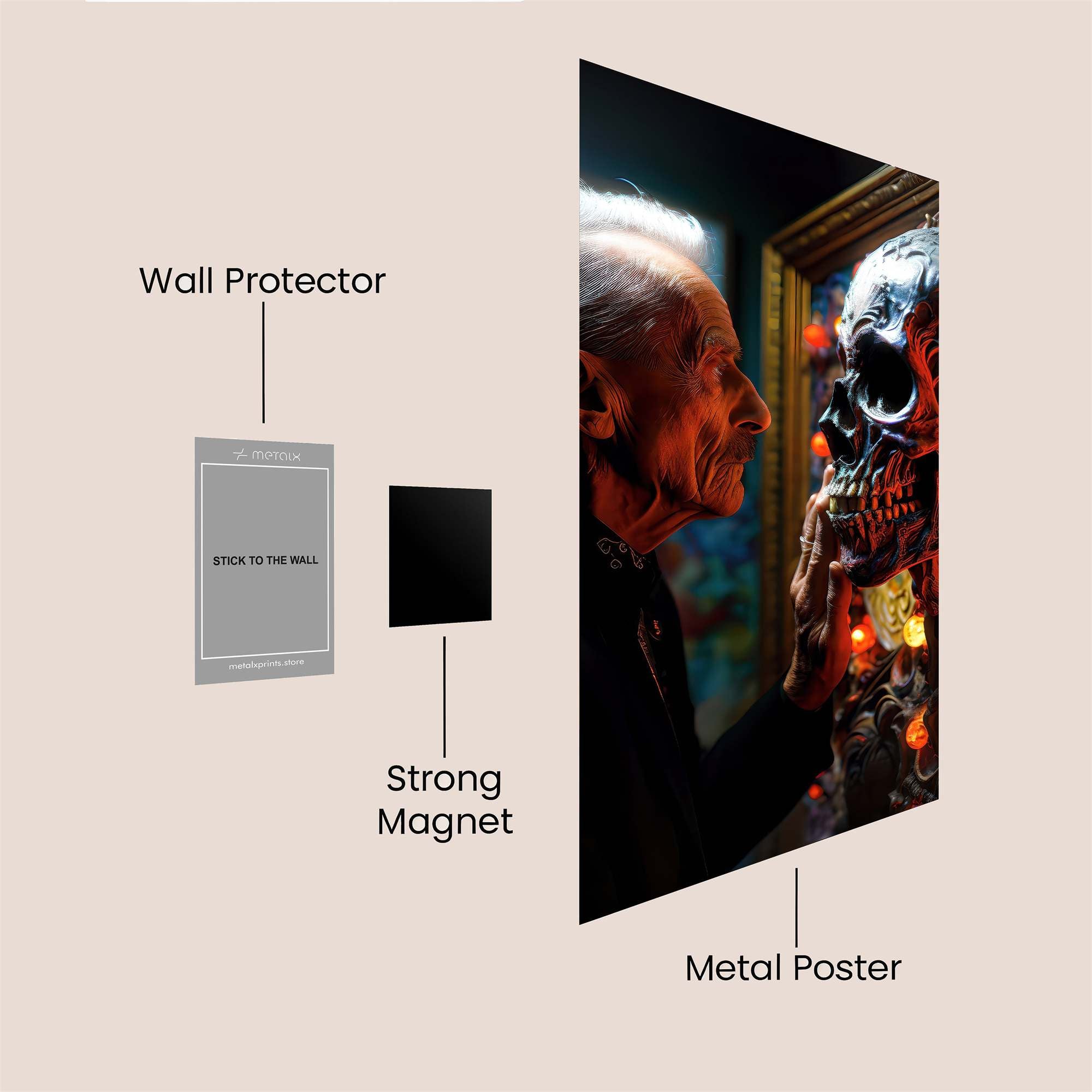 Skull Whispers Safe Wall Magnetic / M