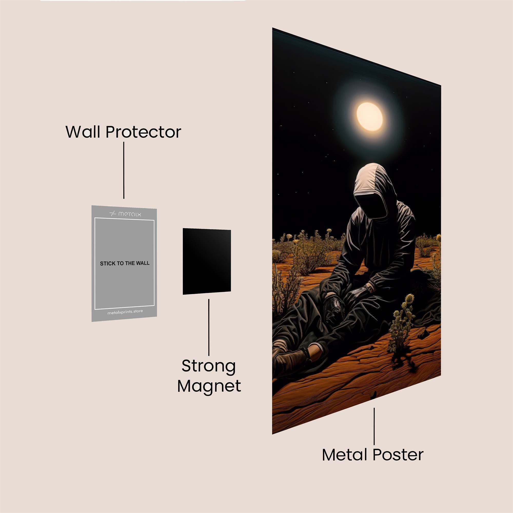 Lone Vigil Safe Wall Magnetic / M