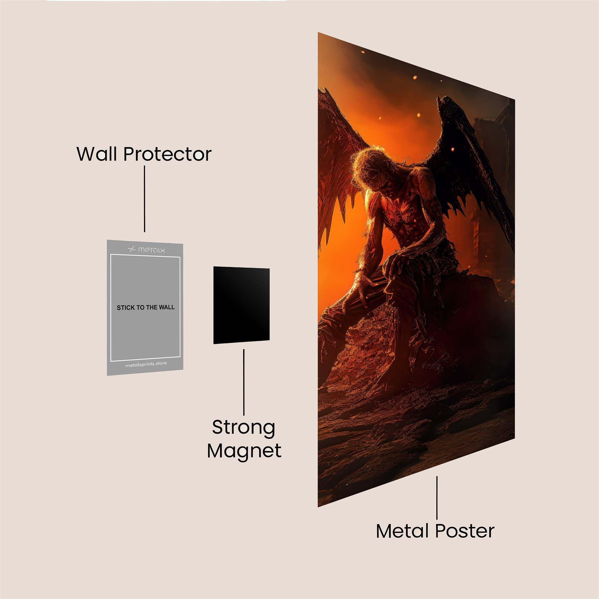 Fallen Despair Safe Wall Magnetic / M