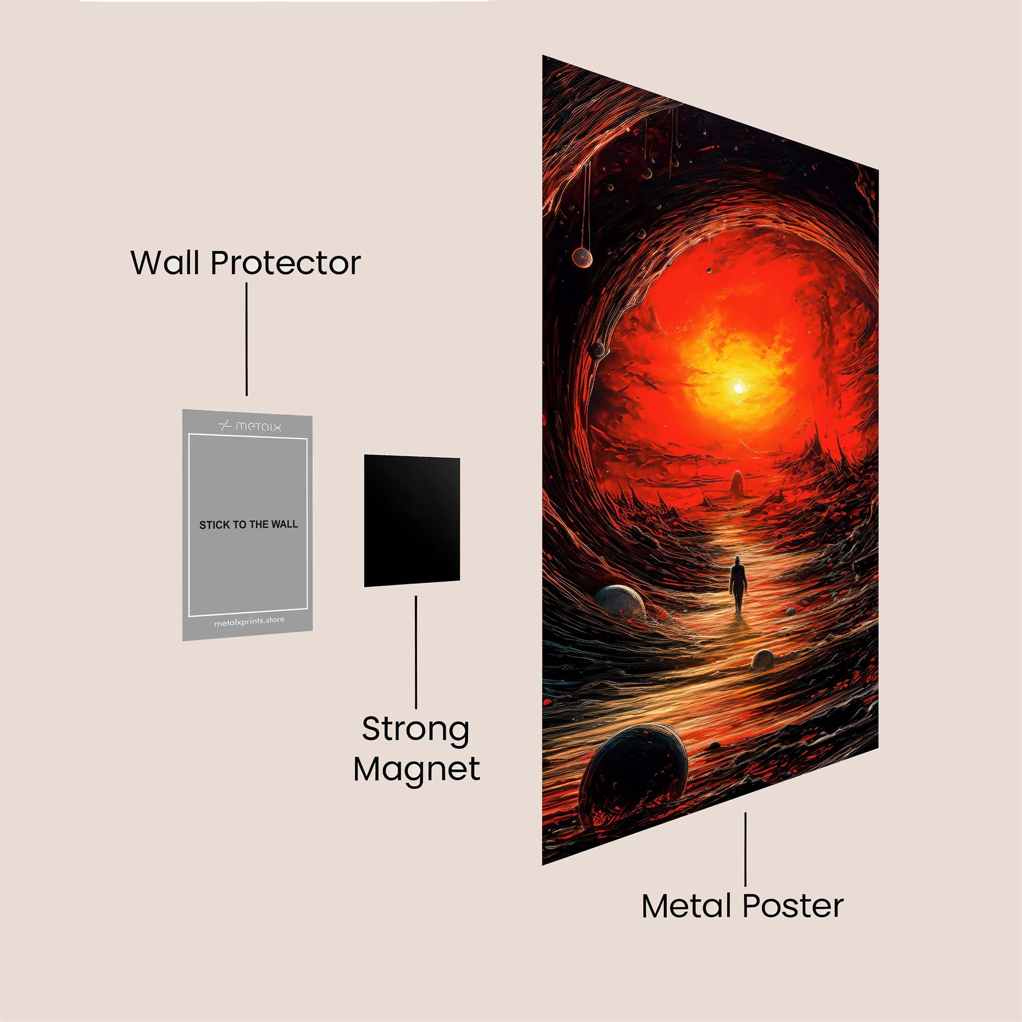 Abyss Blaze Safe Wall Magnetic / M