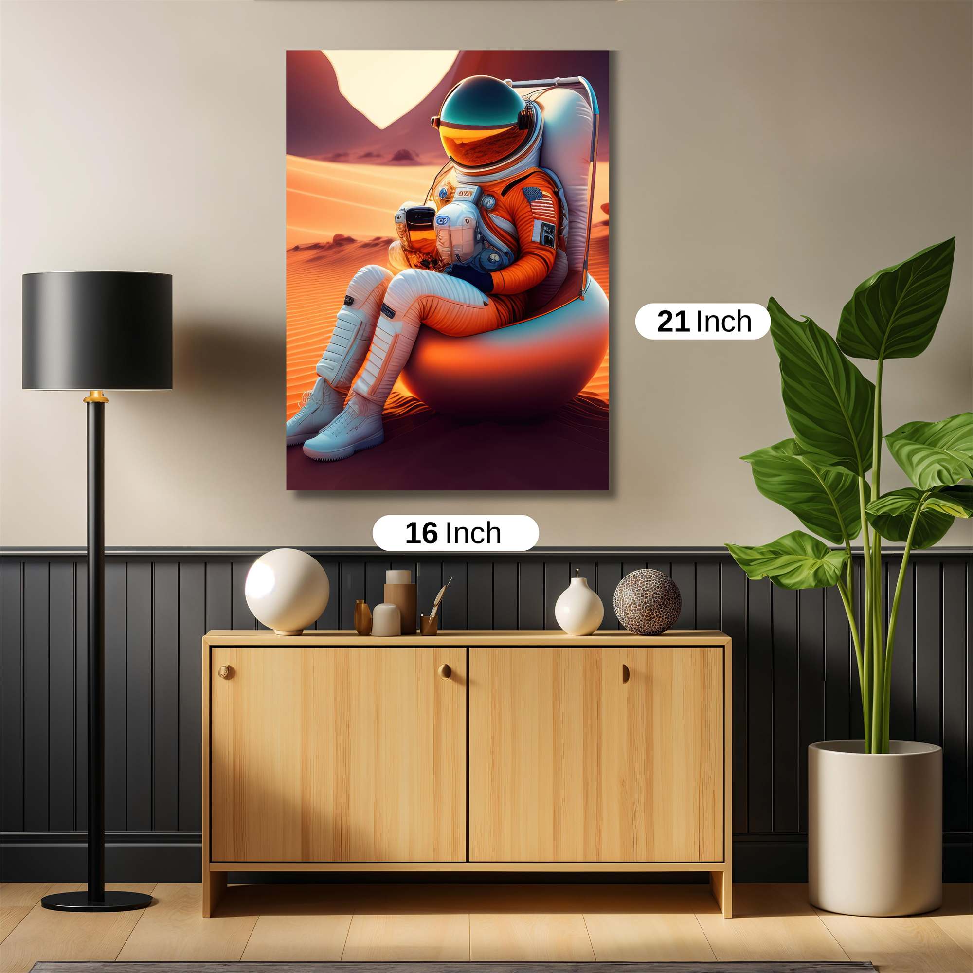 Astronaut Tranquil Safe Wall Magnetic / M