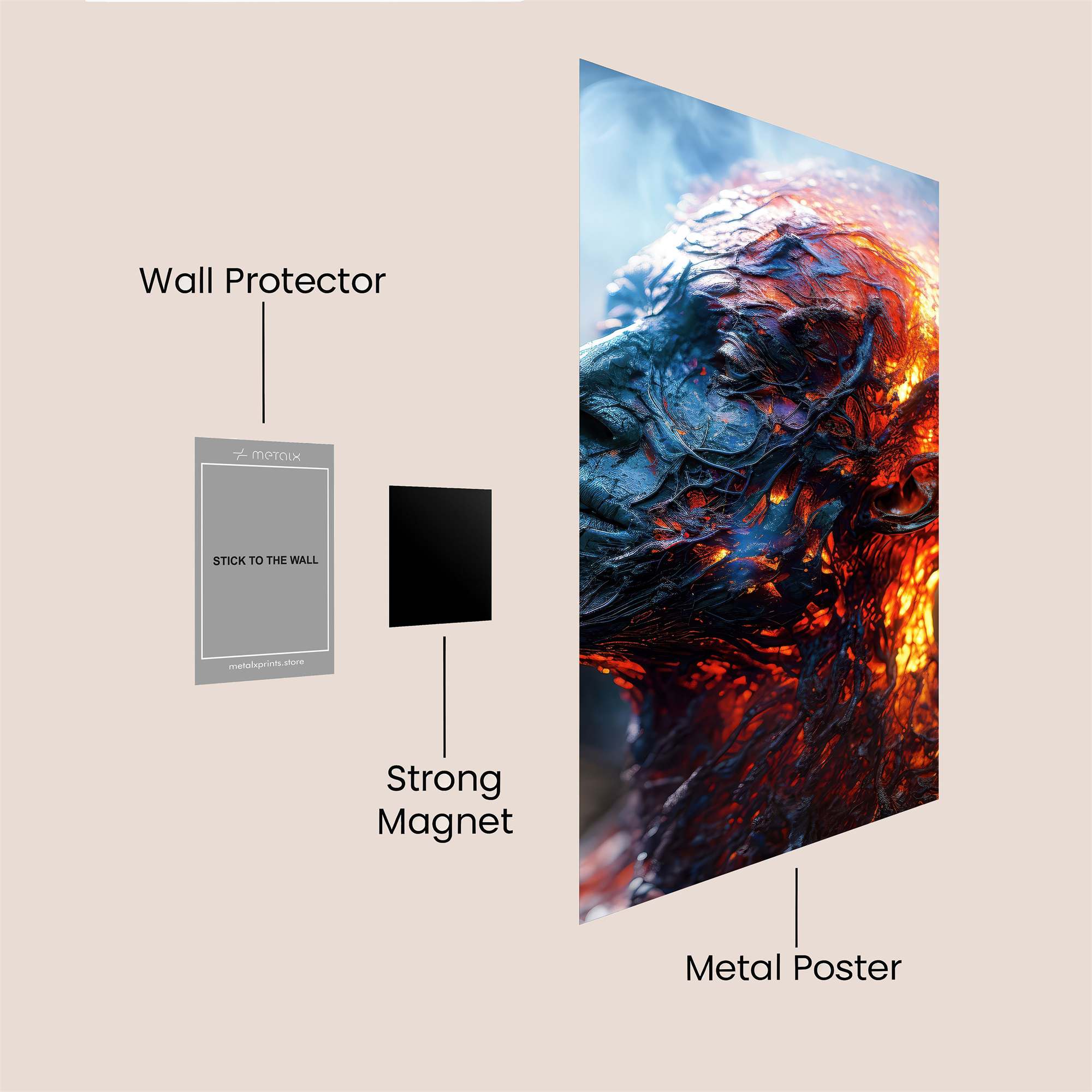 Lava Serenity Safe Wall Magnetic / M