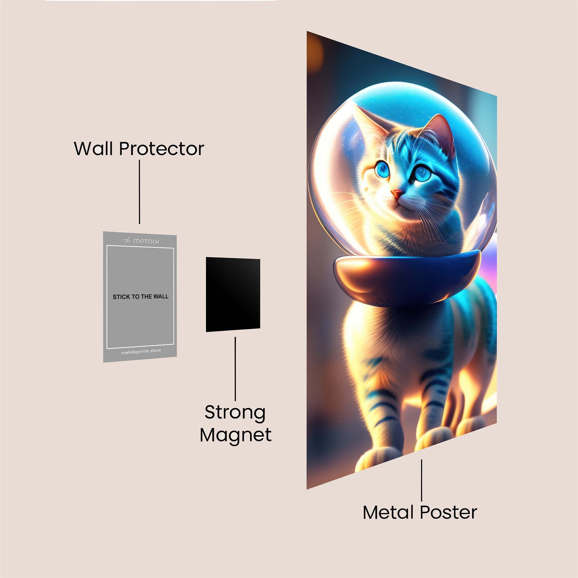 Catronaut Dream Safe Wall Magnetic / M