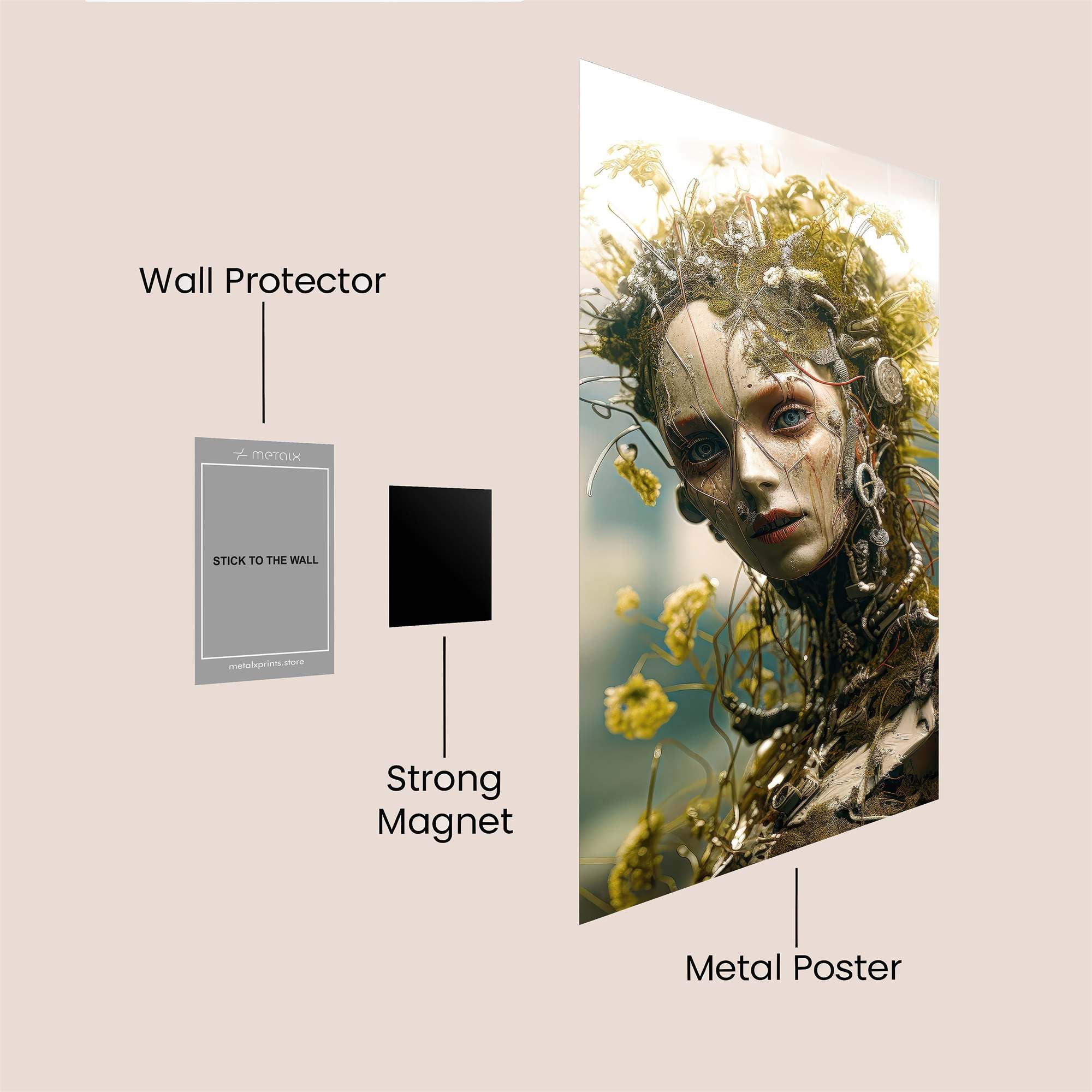 Flower Enigma Safe Wall Magnetic / M